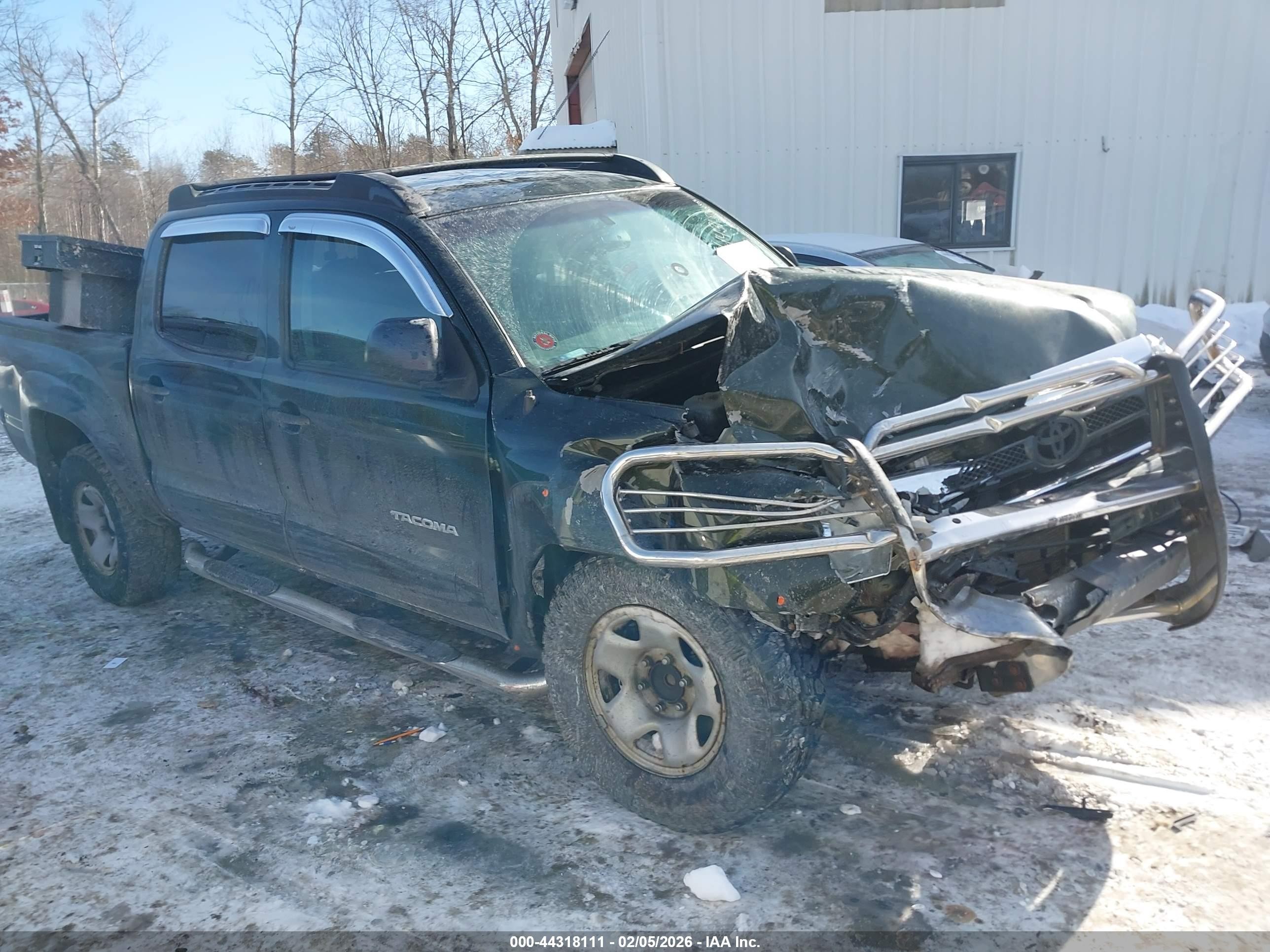 2013 Toyota Tacoma Prerunner V6 Green vin: 3TMJU4GN1DM151031