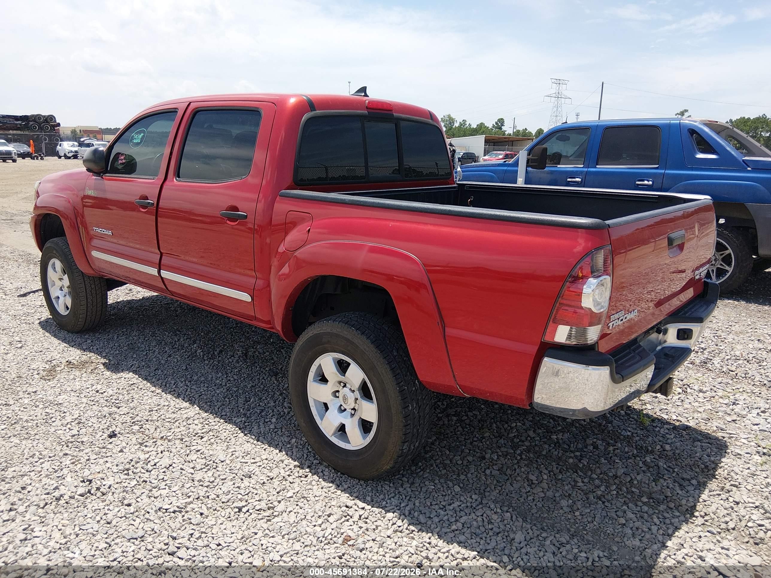 2014 Toyota Tacoma Prerunner V6 Red vin: 3TMJU4GN1EM169689
