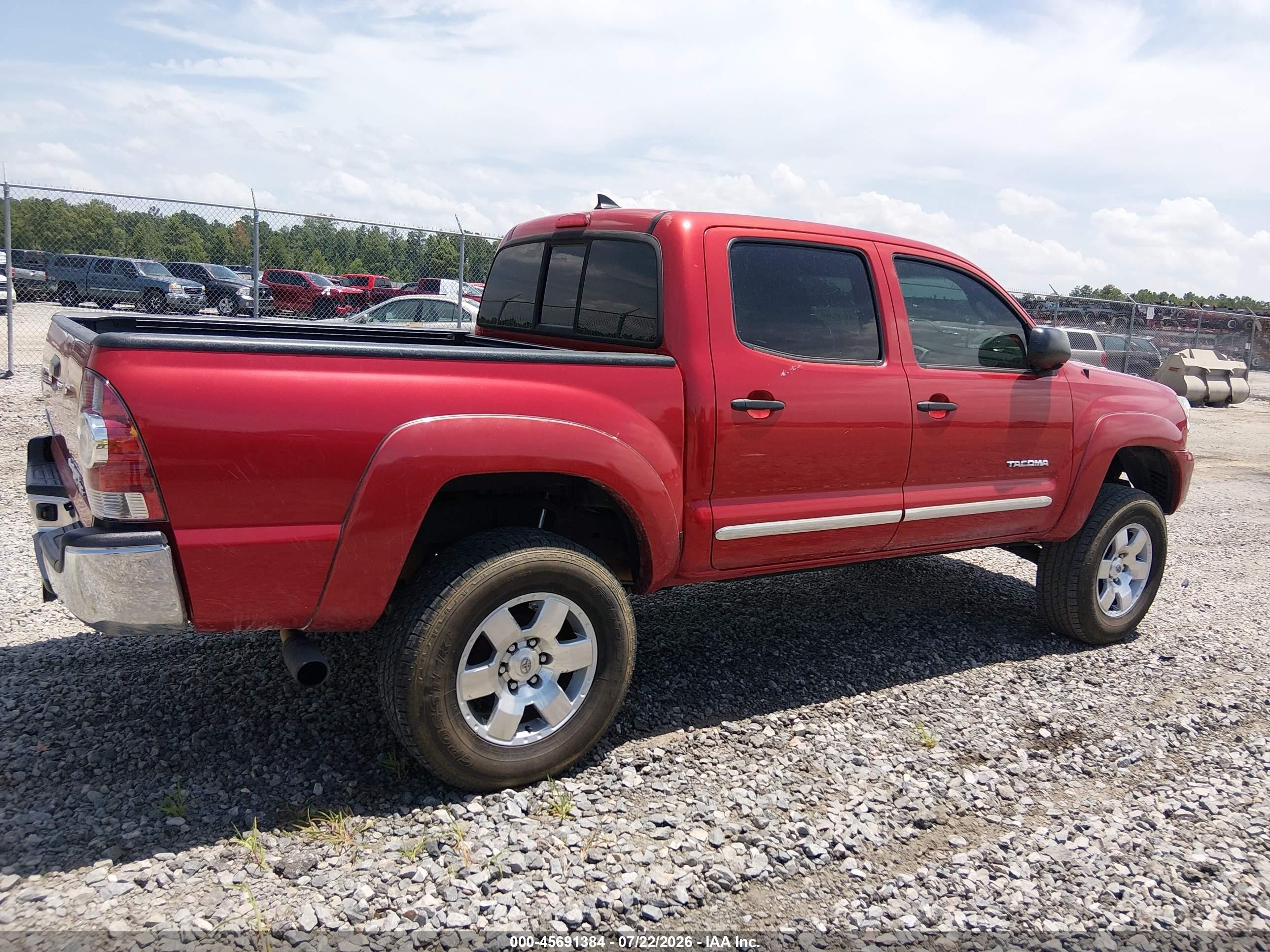 2014 Toyota Tacoma Prerunner V6 Red vin: 3TMJU4GN1EM169689