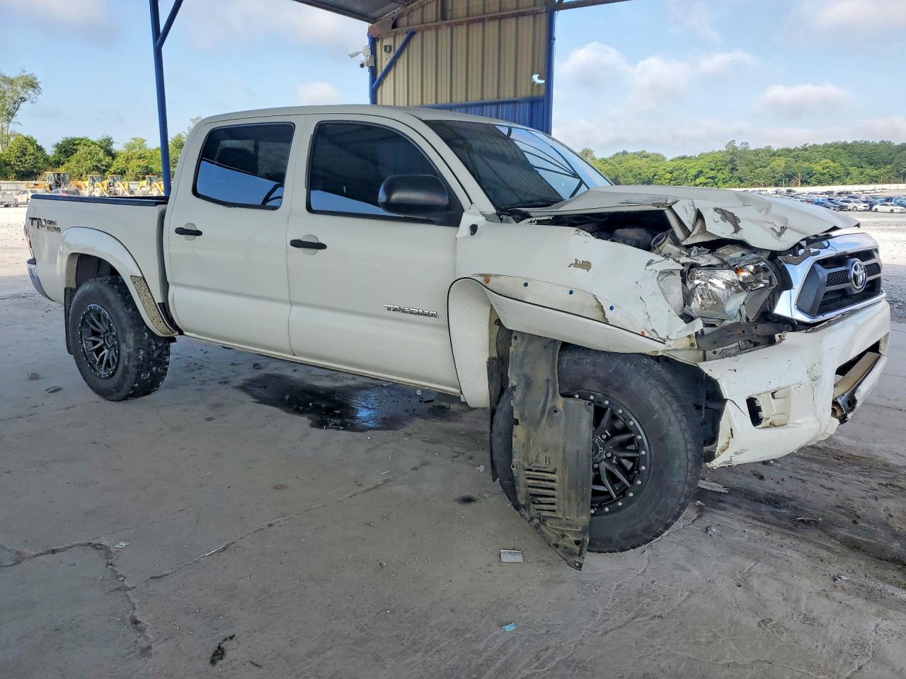 2014 Toyota Tacoma Double Cab Prerunner Белый vin: 3TMJU4GN1EM170261