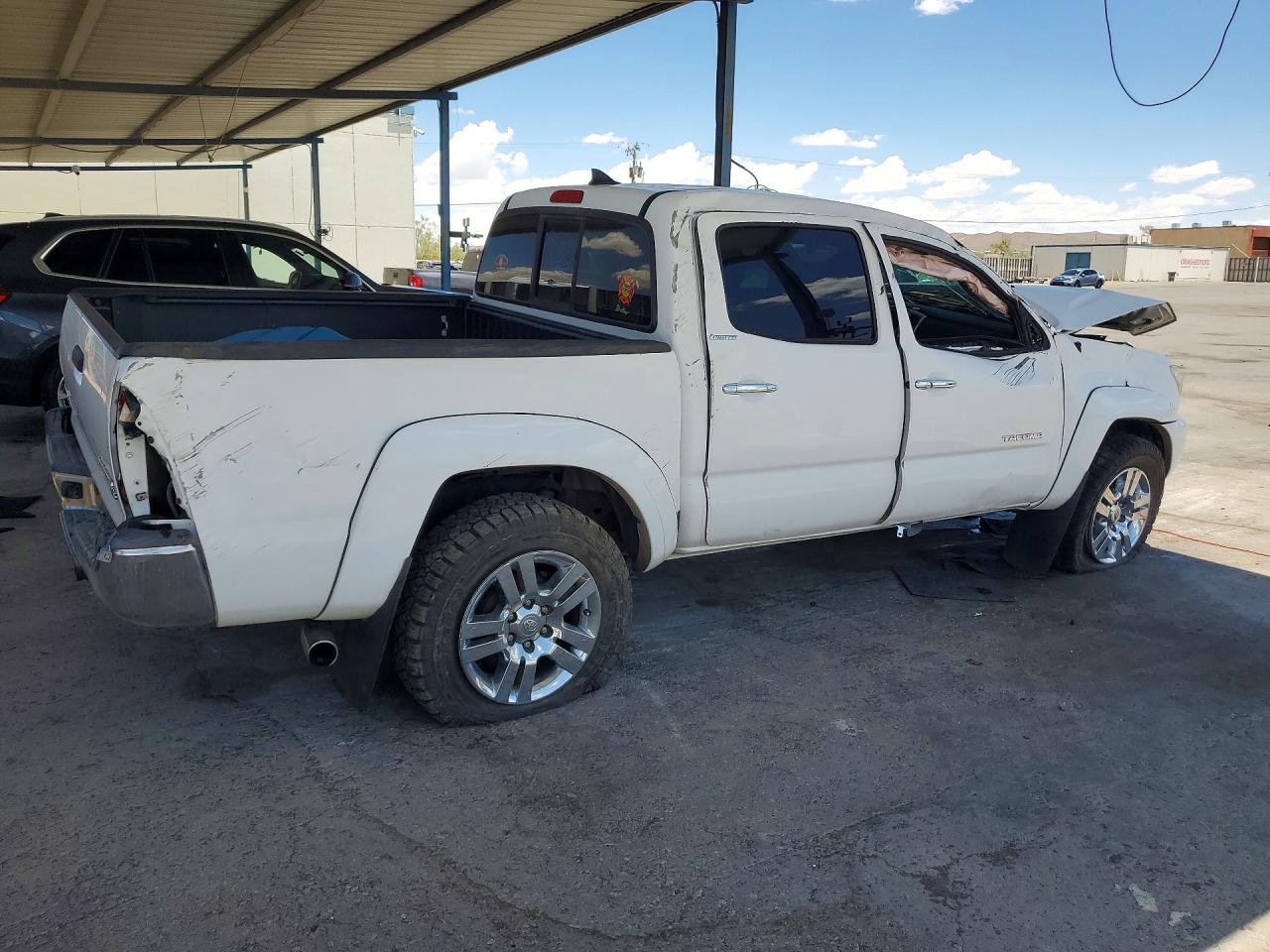 2015 Toyota Tacoma Double Cab Prerunner White vin: 3TMJU4GN1FM176210