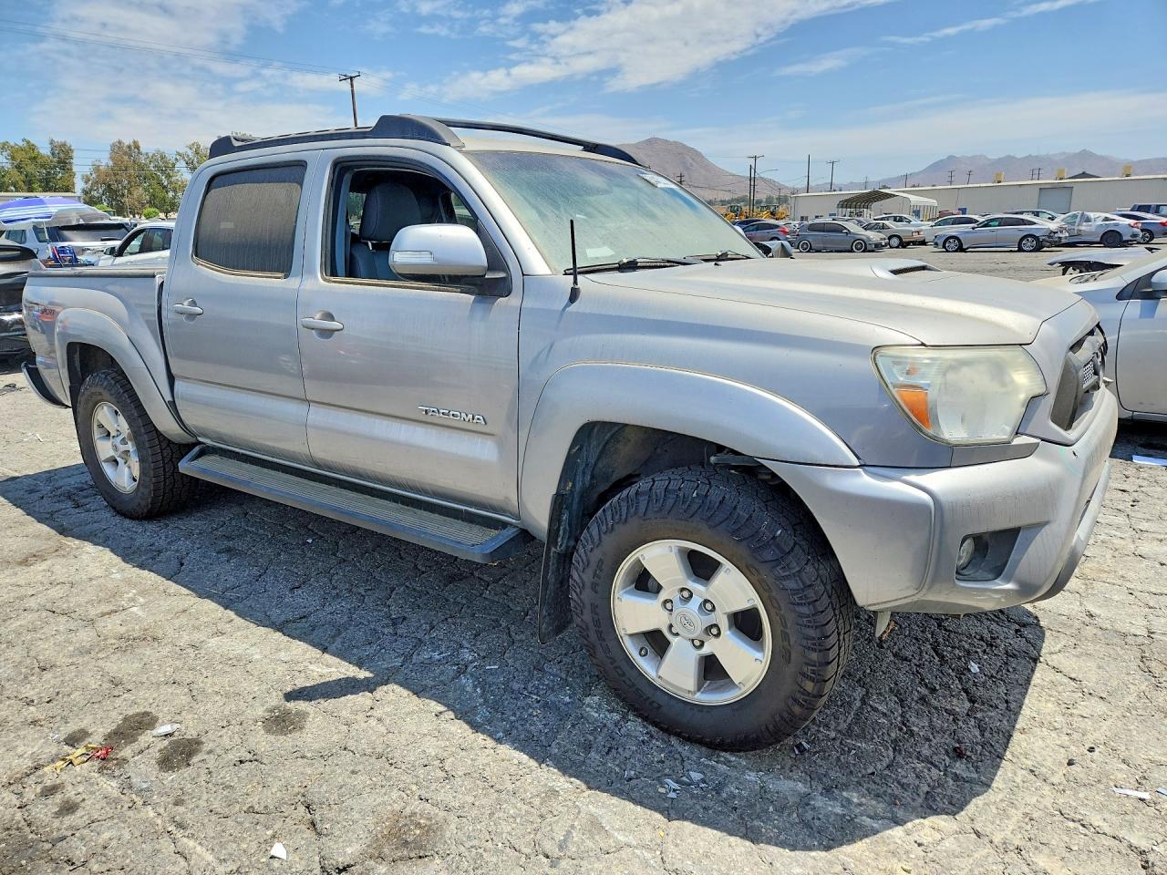 2015 Toyota Tacoma Double Cab Prerunner Серебряный vin: 3TMJU4GN1FM187529