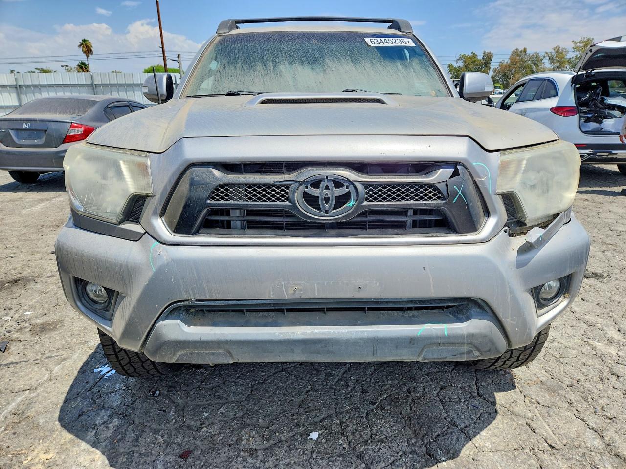 2015 Toyota Tacoma Double Cab Prerunner Серебряный vin: 3TMJU4GN1FM187529
