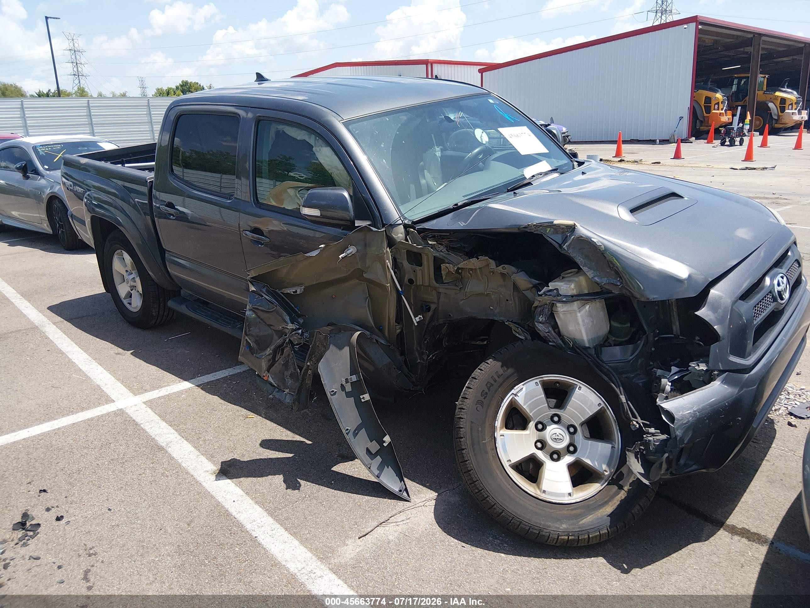 2015 Toyota Tacoma Prerunner V6 Gray vin: 3TMJU4GN1FM187630