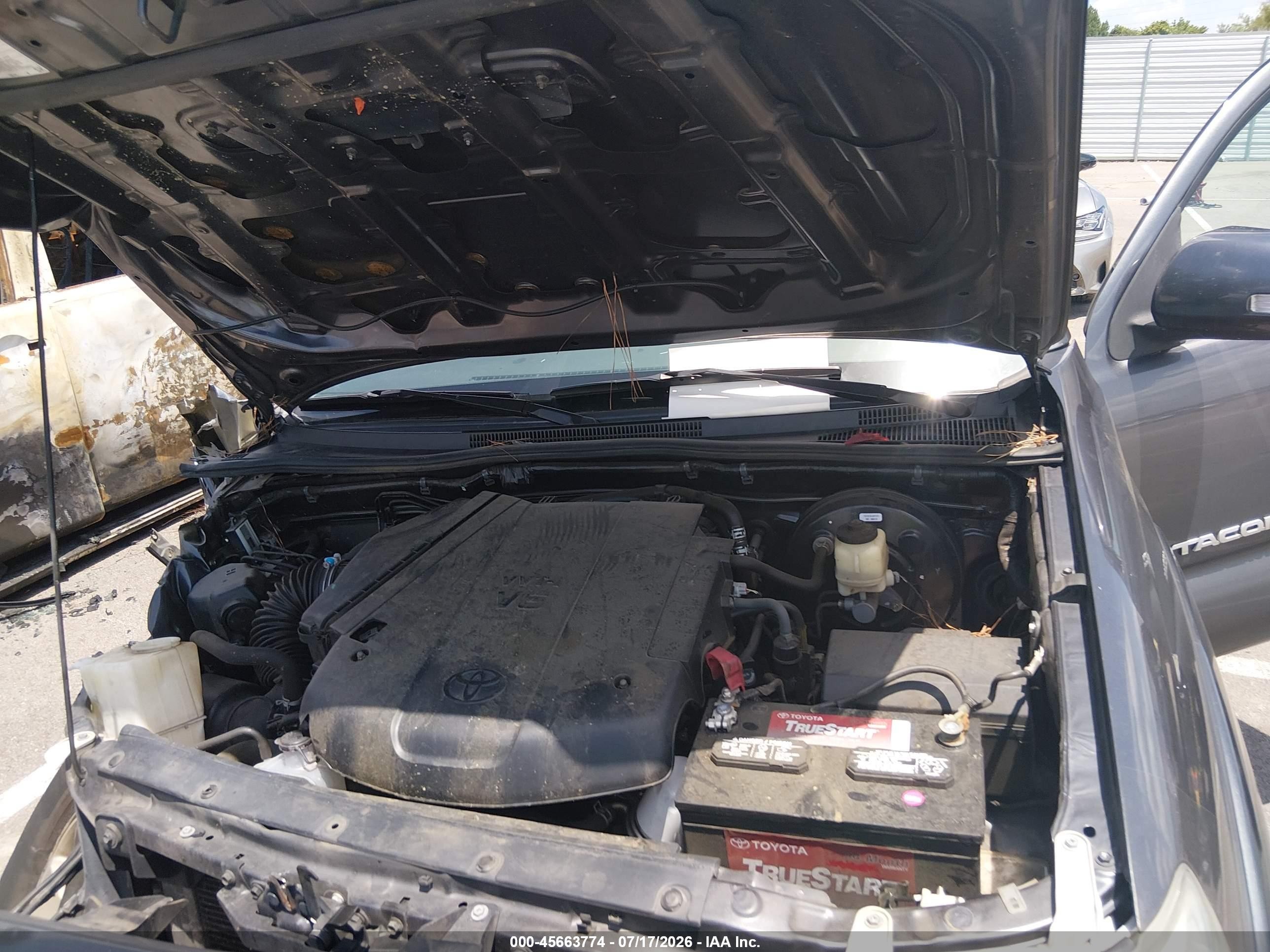 2015 Toyota Tacoma Prerunner V6 Gray vin: 3TMJU4GN1FM187630