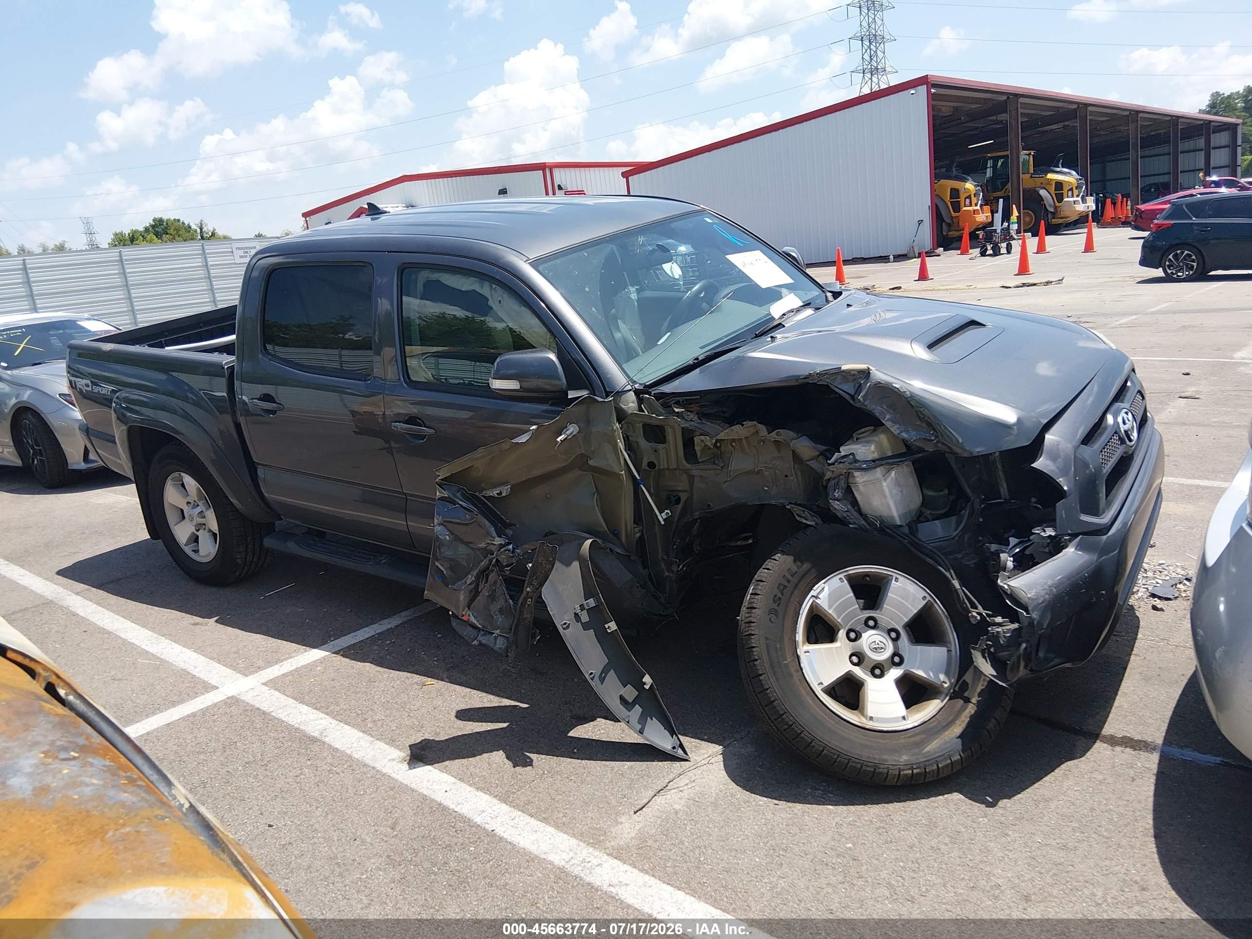 2015 Toyota Tacoma Prerunner V6 Gray vin: 3TMJU4GN1FM187630