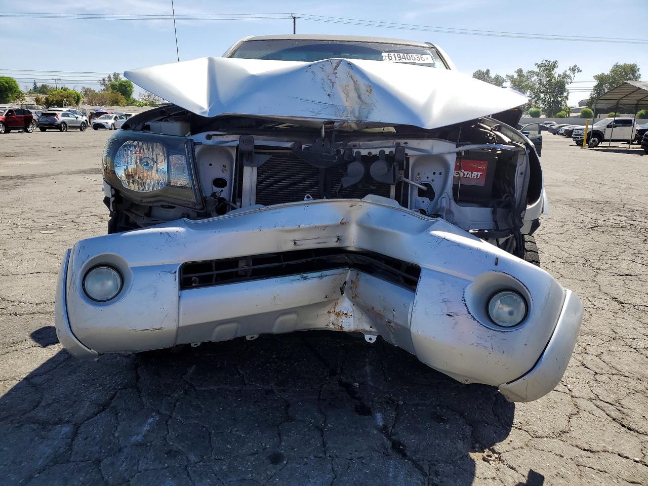 2010 Toyota Tacoma Double Cab Prerunner Silver vin: 3TMJU4GN2AM101976