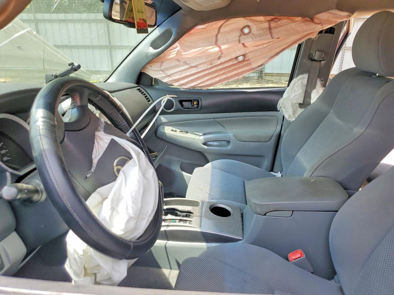 2010 Toyota Tacoma Double Cab Prerunner Gray vin: 3TMJU4GN2AM102772