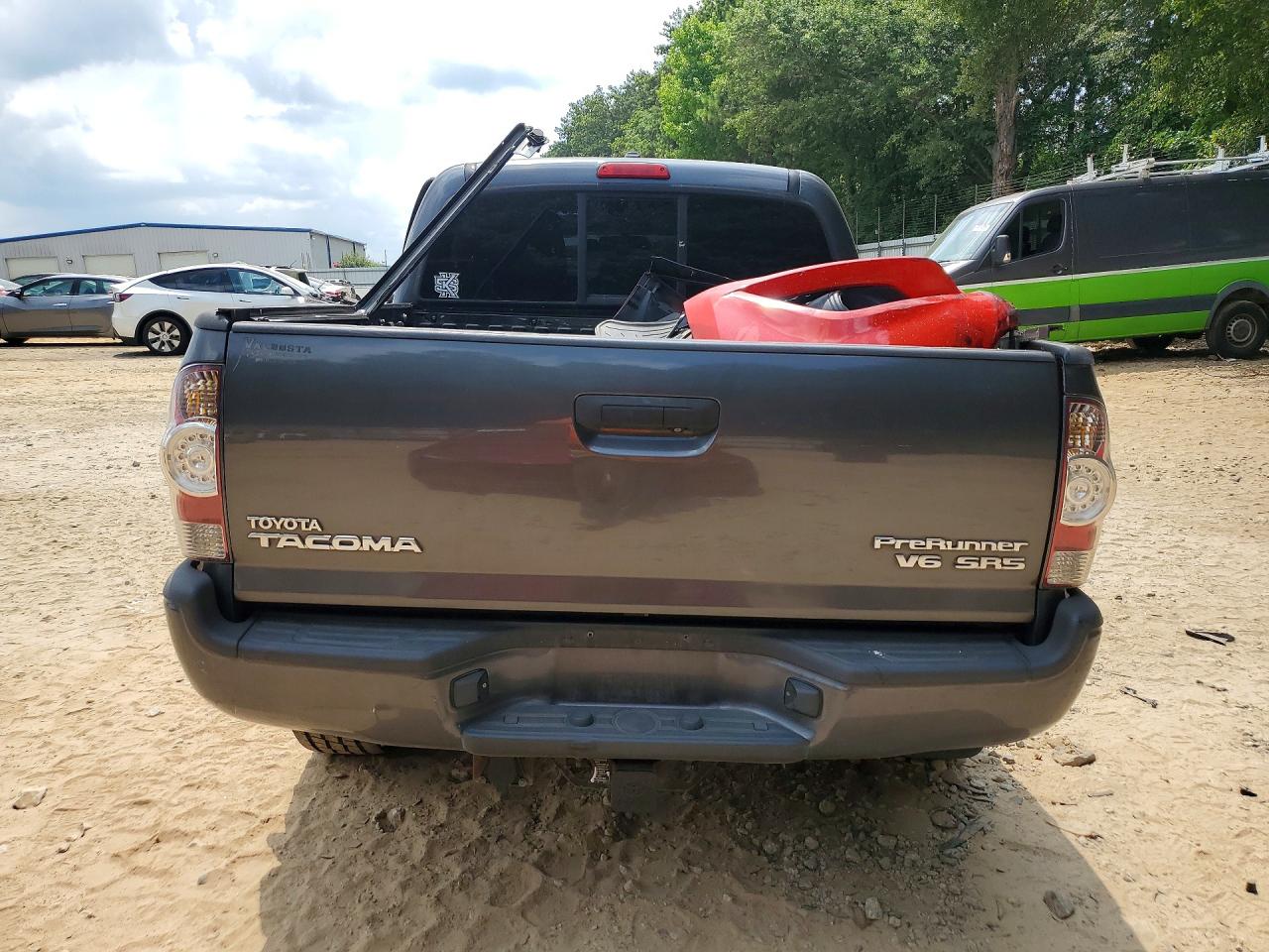 2010 Toyota Tacoma Double Cab Prerunner Gray vin: 3TMJU4GN2AM102772