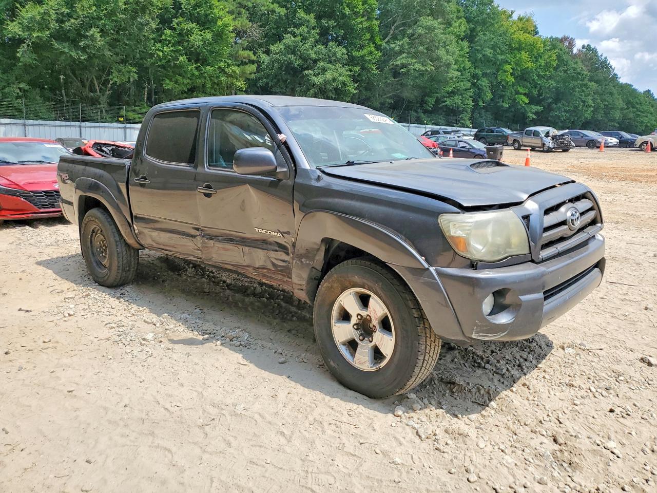 2010 Toyota Tacoma Double Cab Prerunner Gray vin: 3TMJU4GN2AM102772