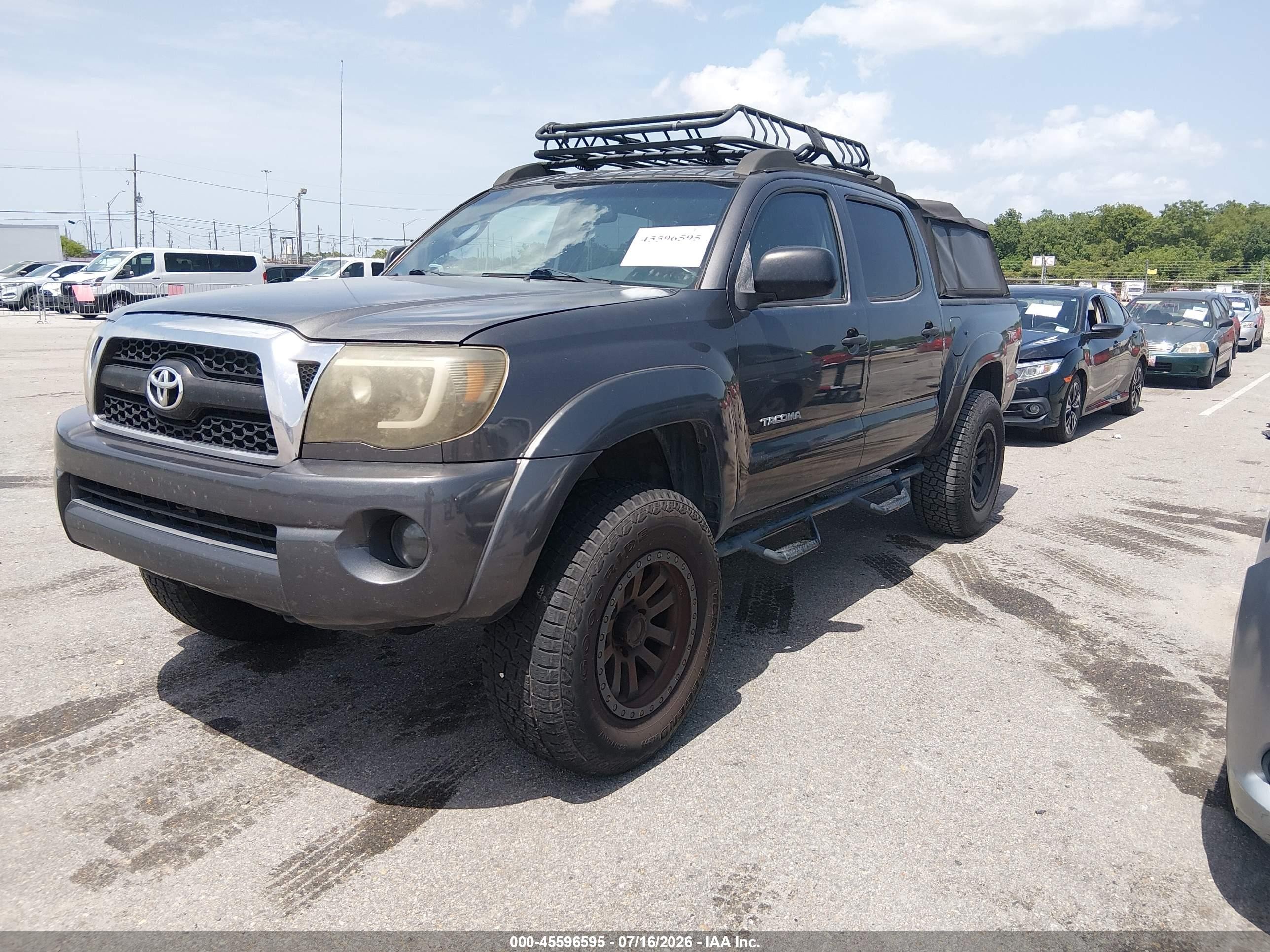 2011 Toyota Tacoma Prerunner V6 Gray vin: 3TMJU4GN2BM120741