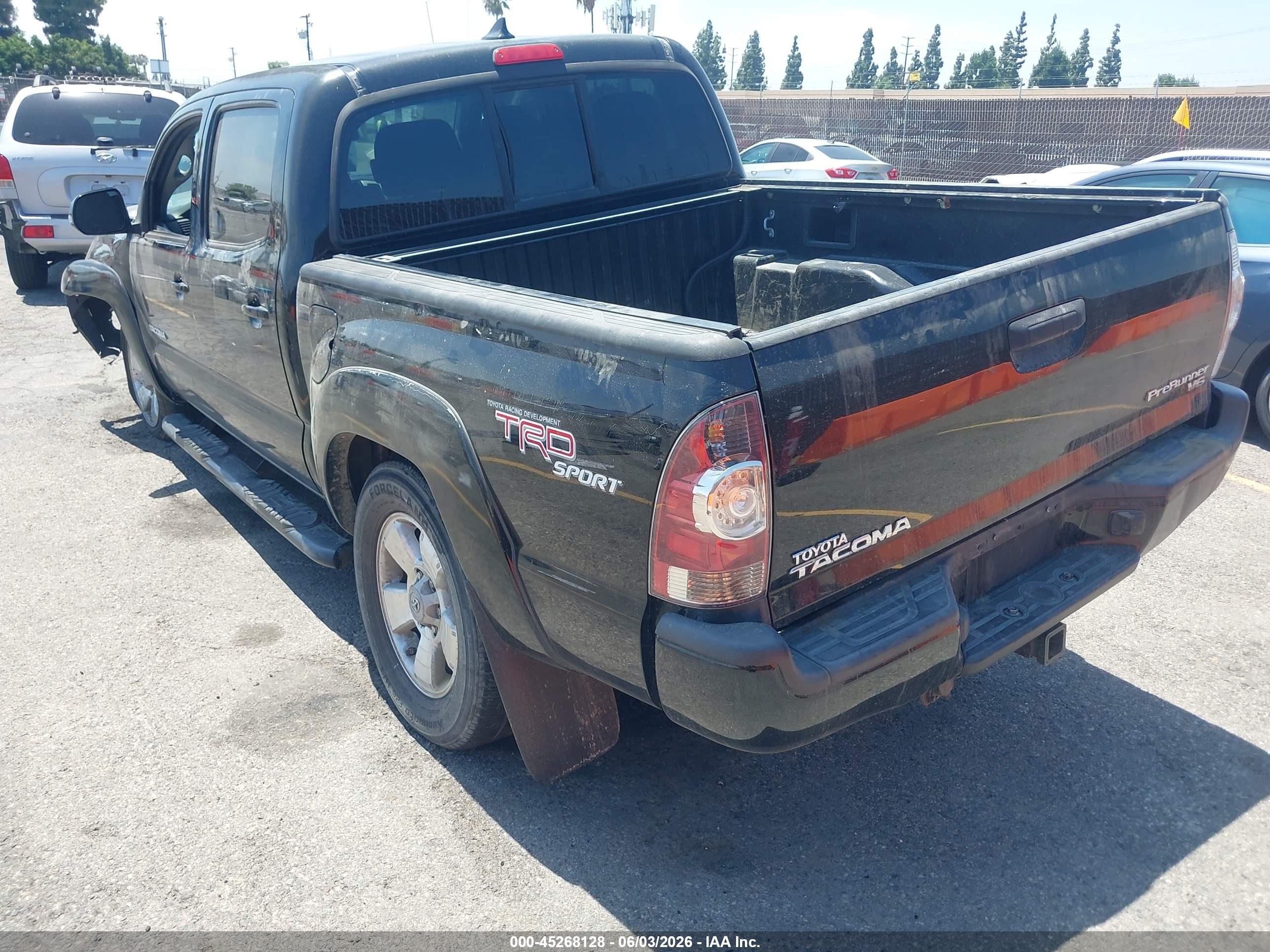 2012 Toyota Tacoma Prerunner V6 Черный vin: 3TMJU4GN2CM134723