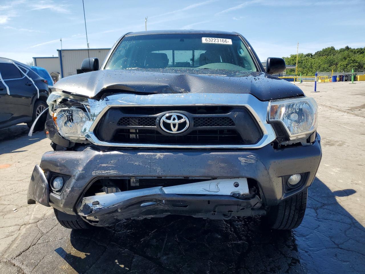 2014 Toyota Tacoma Double Cab Prerunner Gray vin: 3TMJU4GN2EM159477
