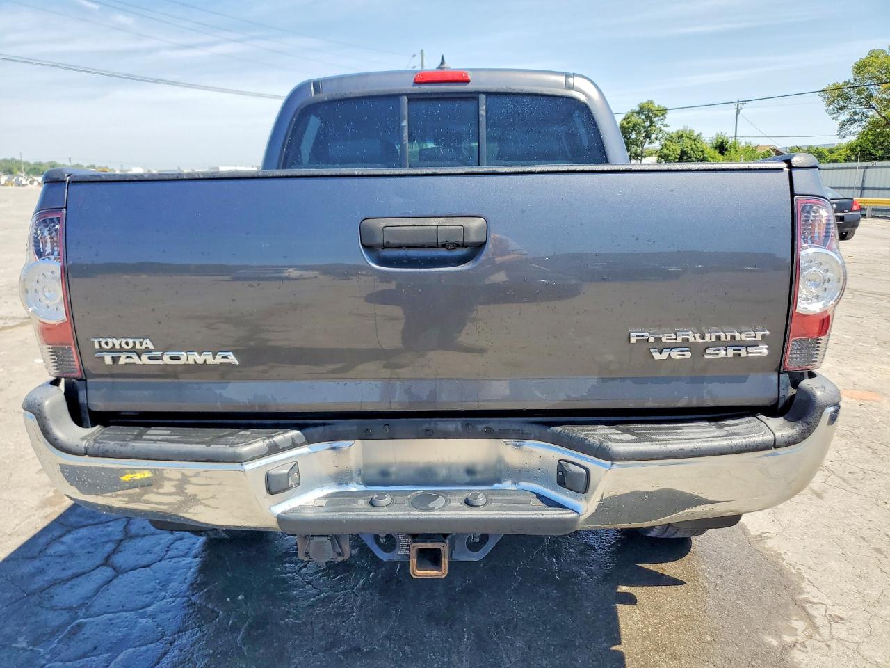2014 Toyota Tacoma Double Cab Prerunner Gray vin: 3TMJU4GN2EM159477
