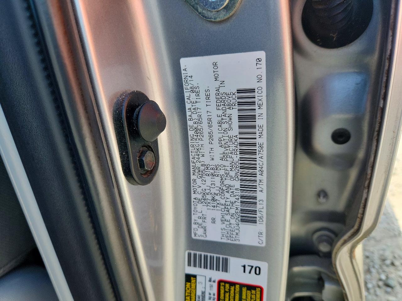 2014 Toyota Taccoma Silver vin: 3TMJU4GN2EM174318