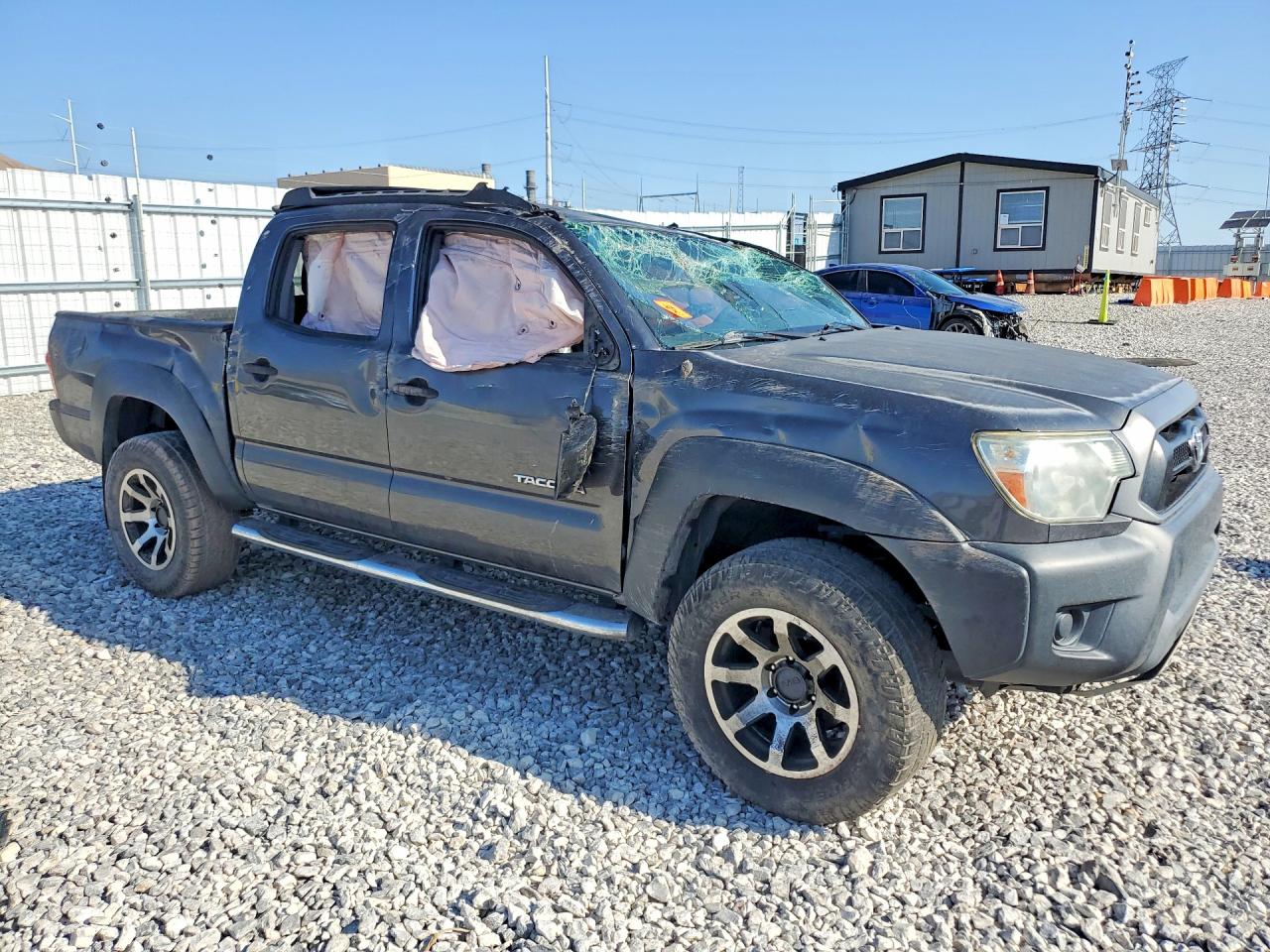 2015 Toyota Tacoma Double Cab Prerunner Gray vin: 3TMJU4GN2FM189242