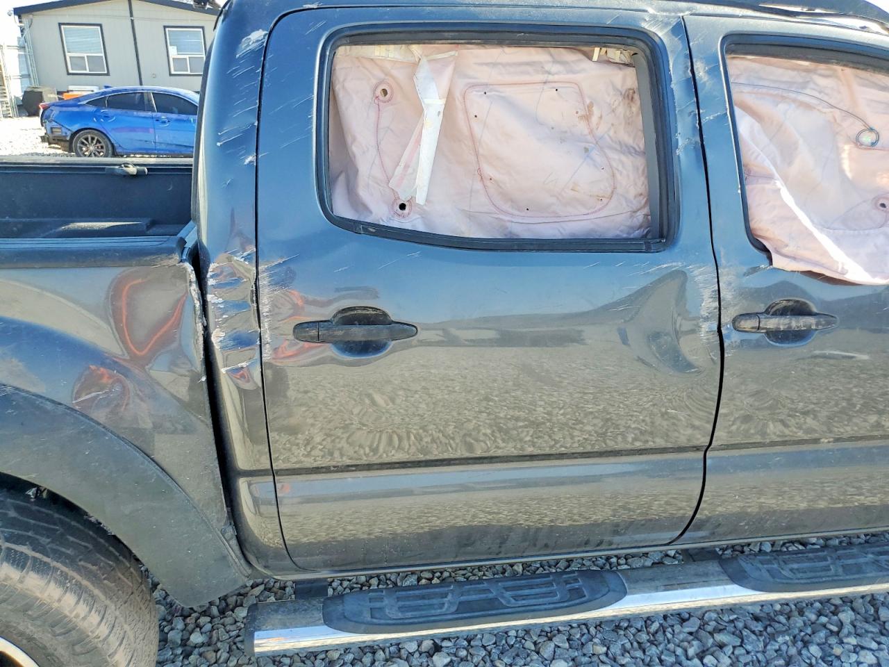 2015 Toyota Tacoma Double Cab Prerunner Gray vin: 3TMJU4GN2FM189242
