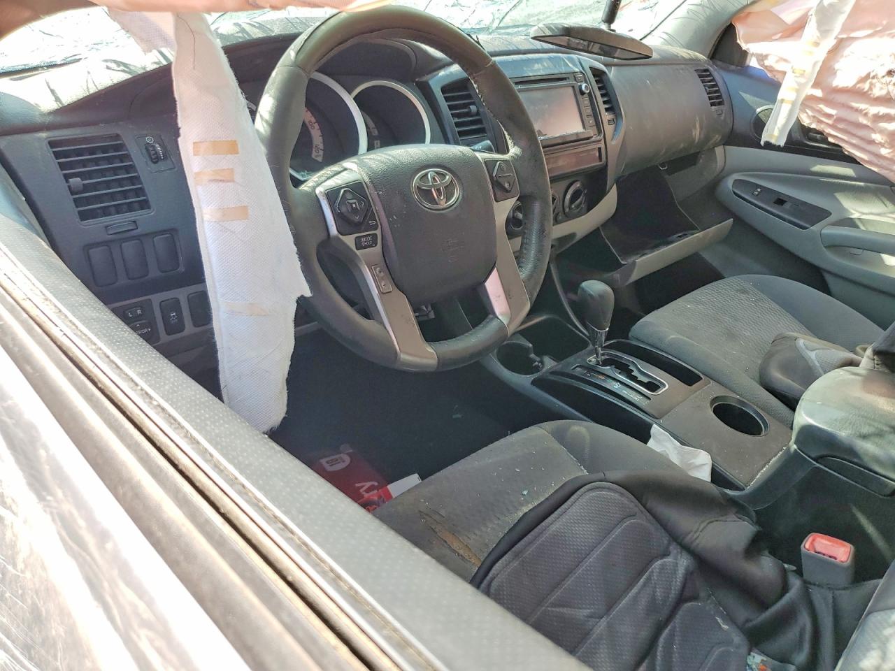 2015 Toyota Tacoma Double Cab Prerunner Gray vin: 3TMJU4GN2FM189242