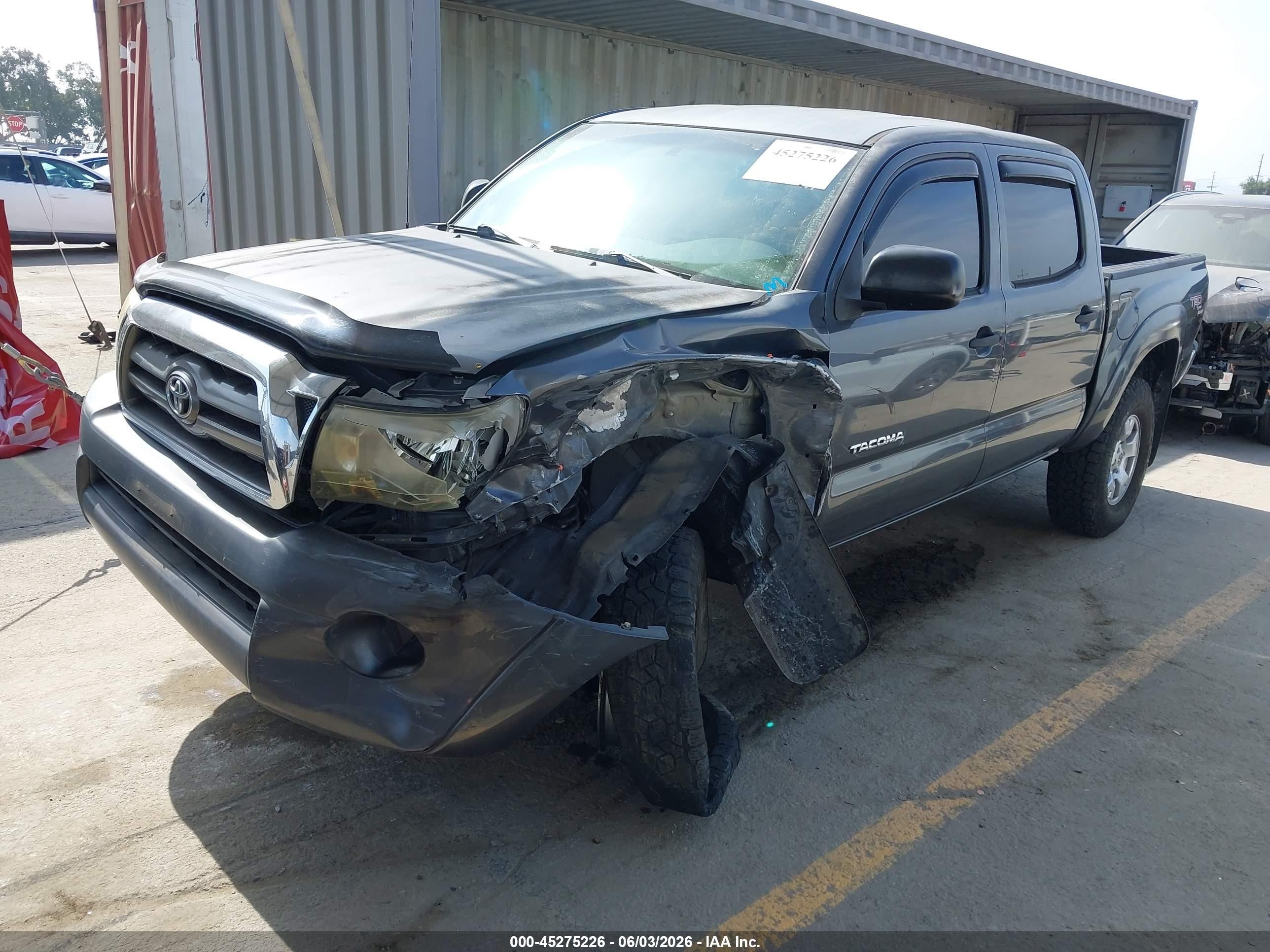 2010 Toyota Tacoma Prerunner V6 Gray vin: 3TMJU4GN3AM098036