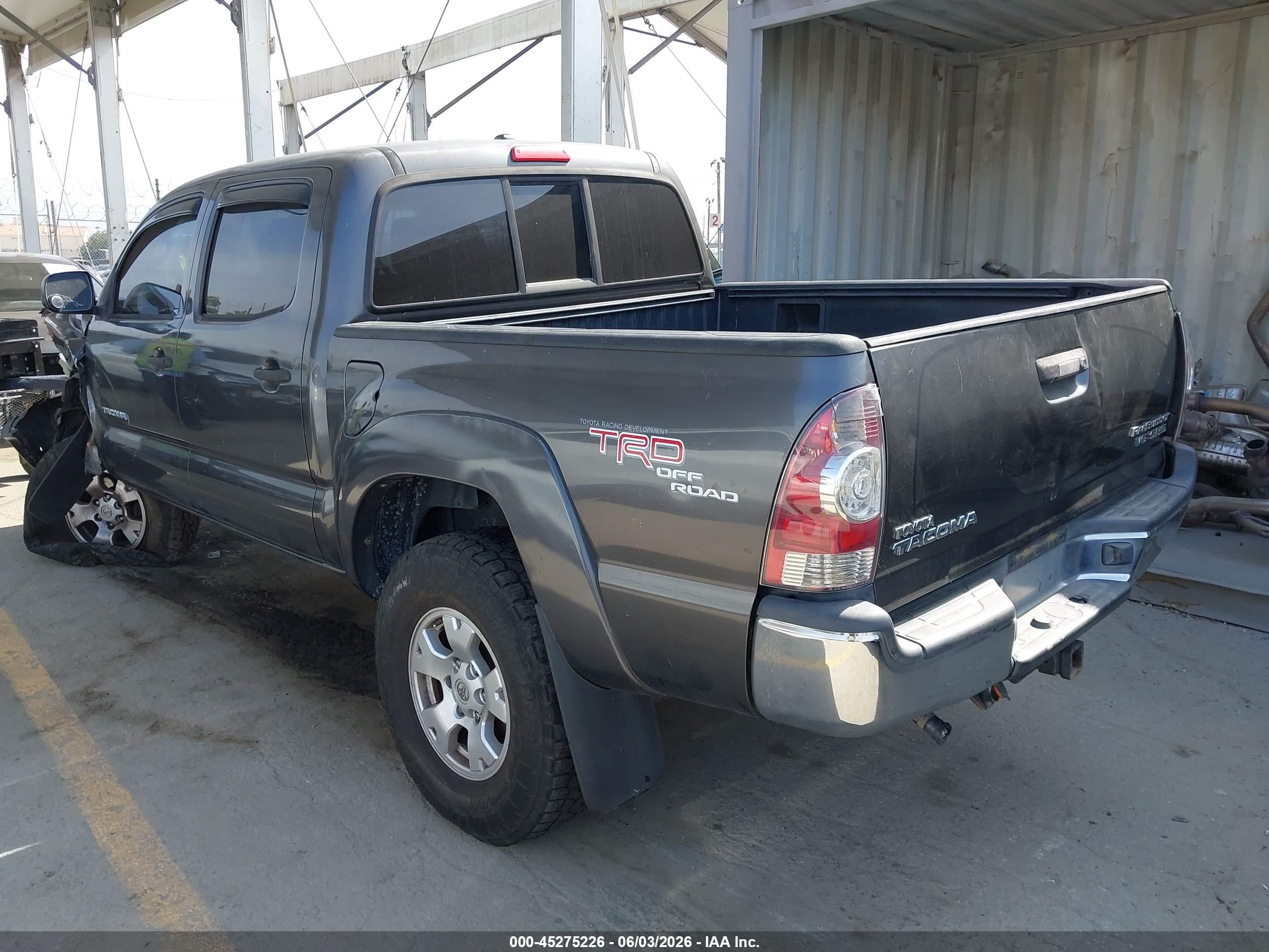 2010 Toyota Tacoma Prerunner V6 Gray vin: 3TMJU4GN3AM098036