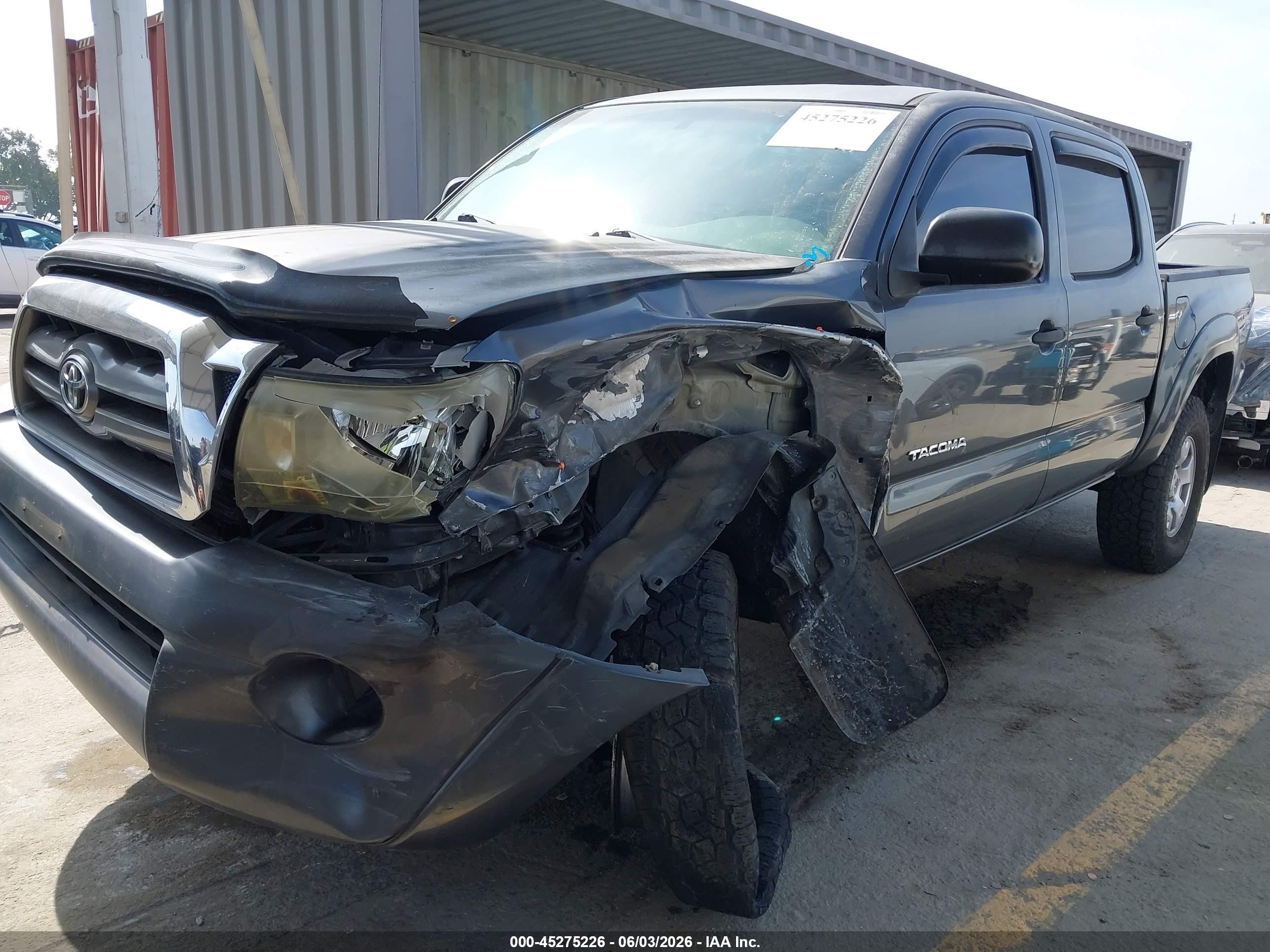 2010 Toyota Tacoma Prerunner V6 Gray vin: 3TMJU4GN3AM098036