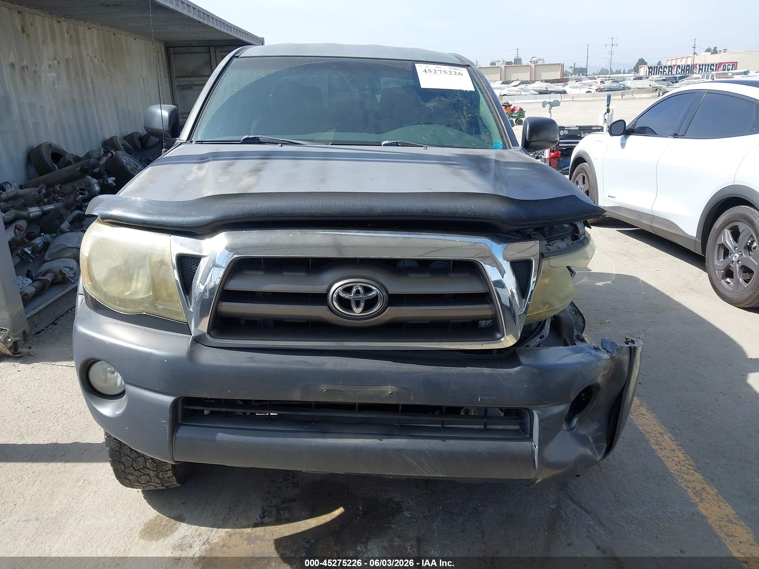 2010 Toyota Tacoma Prerunner V6 Gray vin: 3TMJU4GN3AM098036