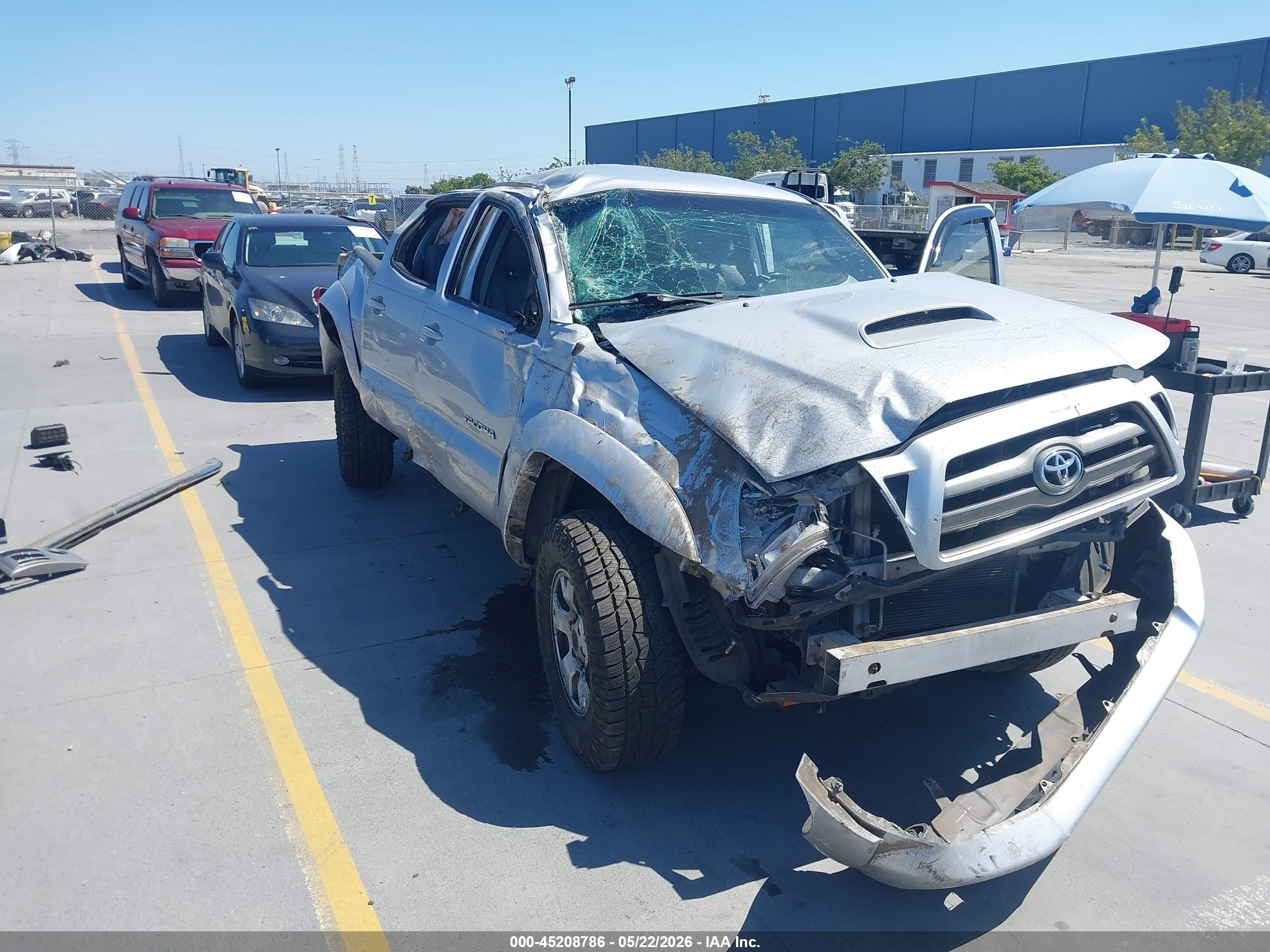2010 Toyota Tacoma Prerunner V6 Gray vin: 3TMJU4GN3AM101789