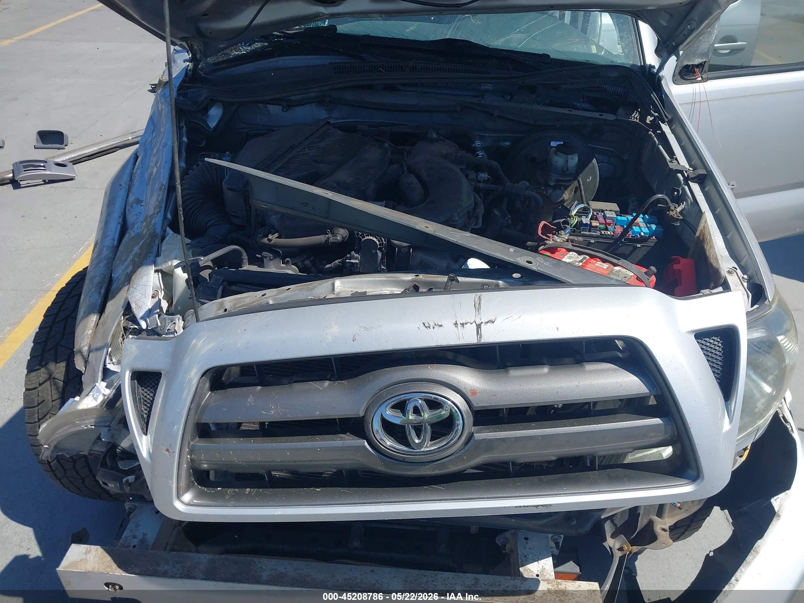 2010 Toyota Tacoma Prerunner V6 Gray vin: 3TMJU4GN3AM101789