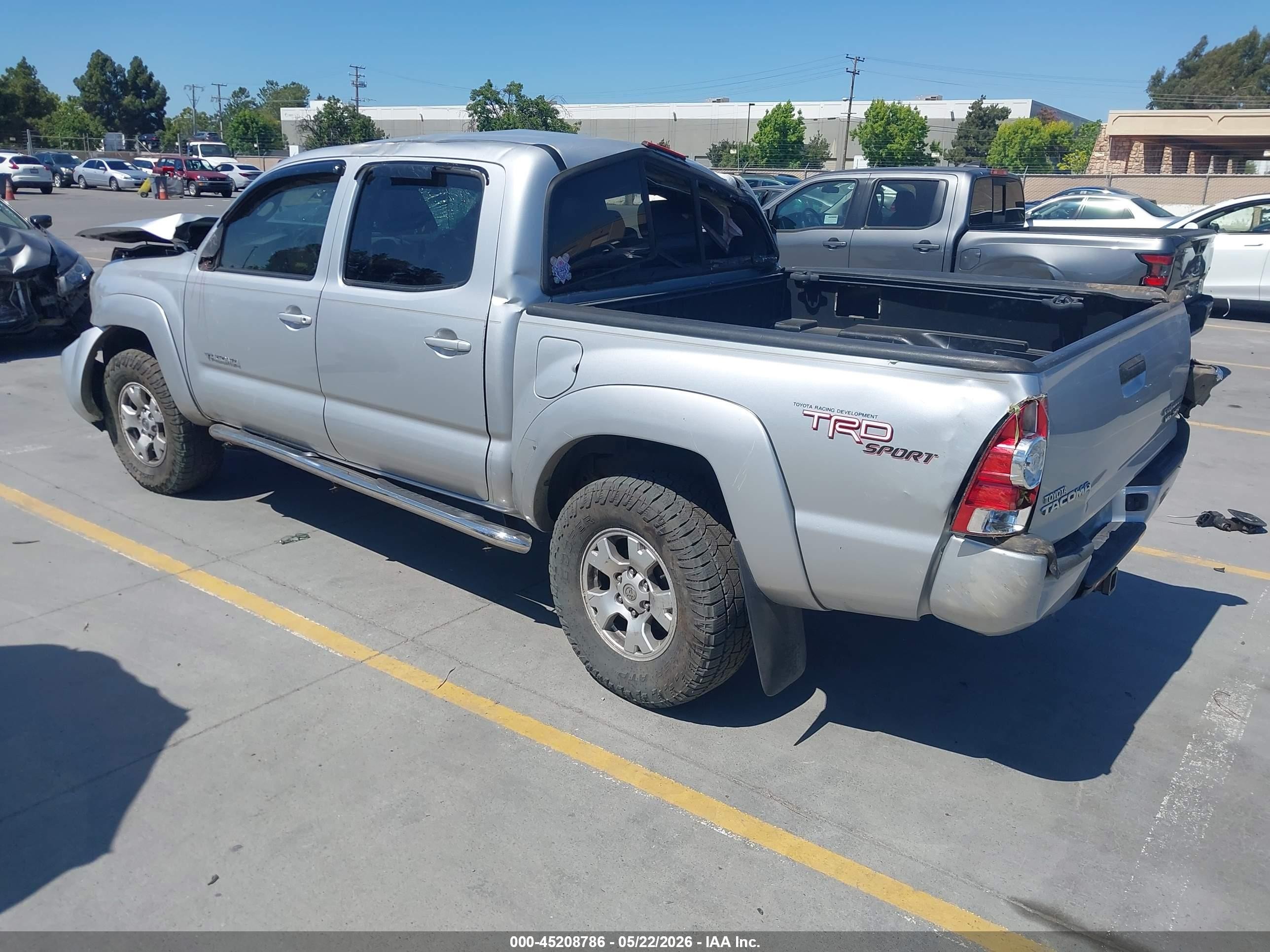 2010 Toyota Tacoma Prerunner V6 Gray vin: 3TMJU4GN3AM101789