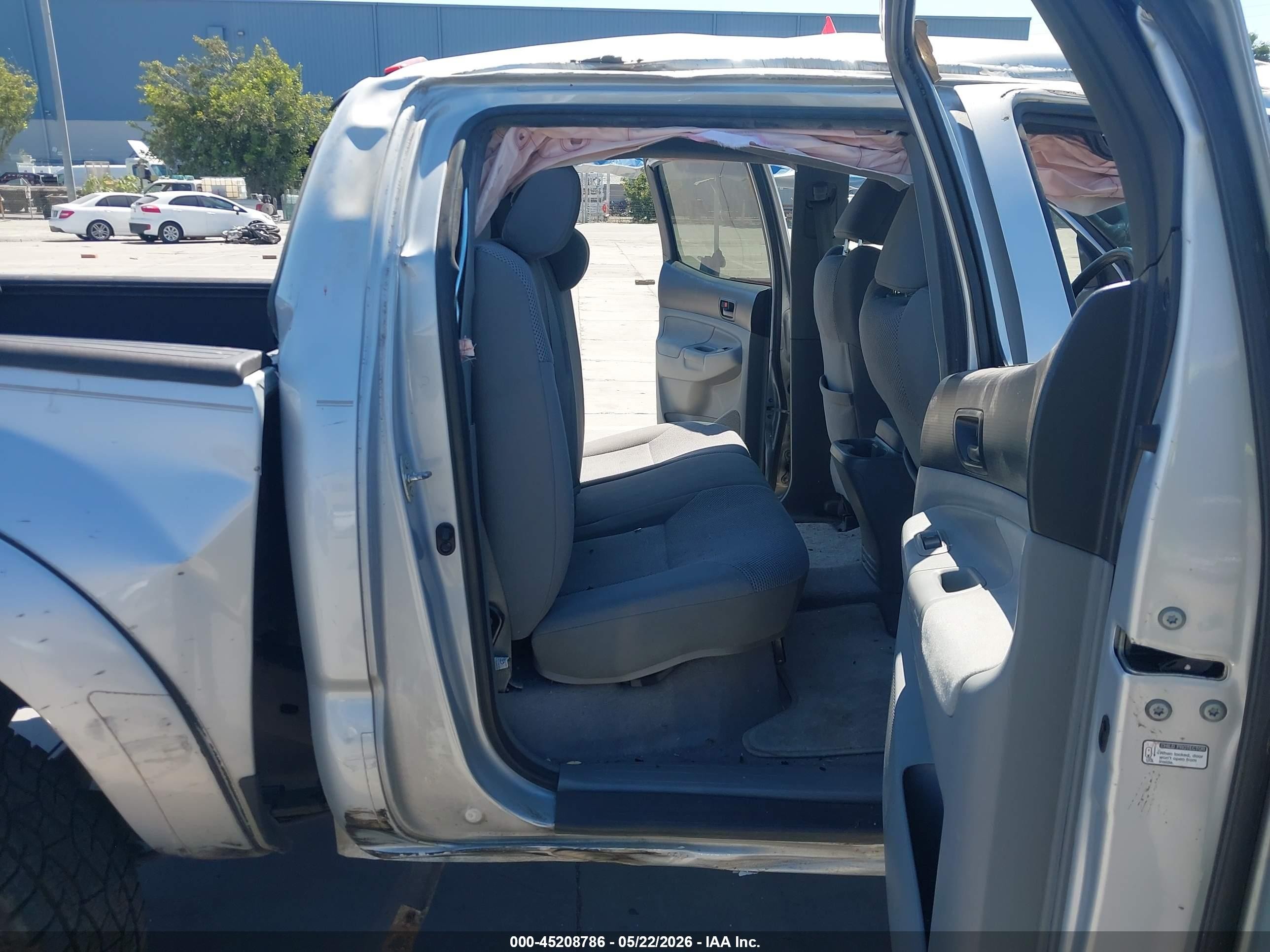 2010 Toyota Tacoma Prerunner V6 Gray vin: 3TMJU4GN3AM101789