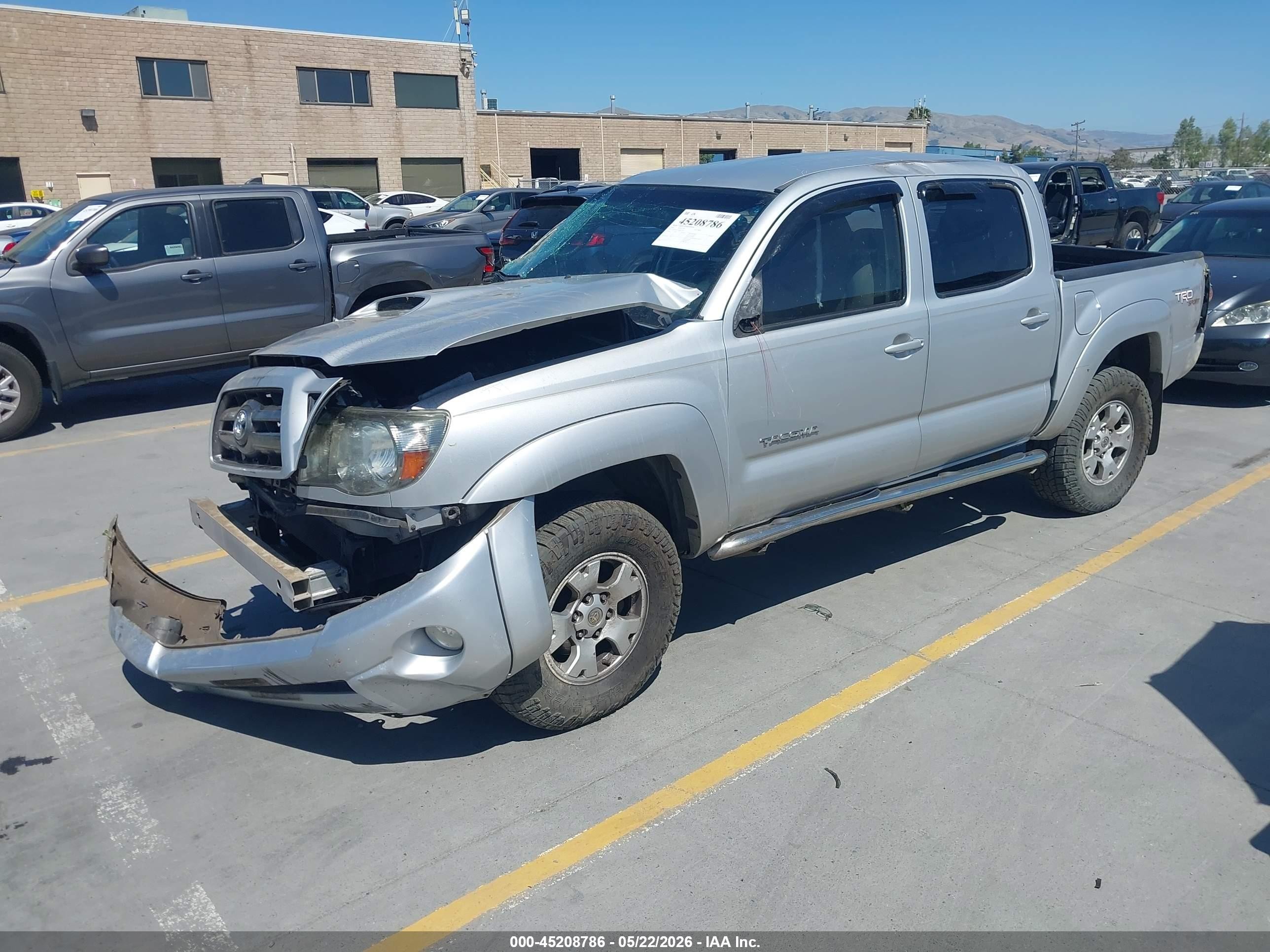 2010 Toyota Tacoma Prerunner V6 Gray vin: 3TMJU4GN3AM101789