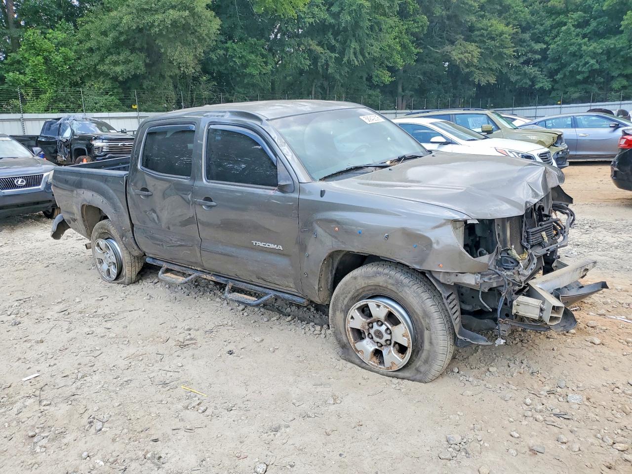 2010 Toyota Tacoma Double Cab Prerunner Gray vin: 3TMJU4GN3AM103428