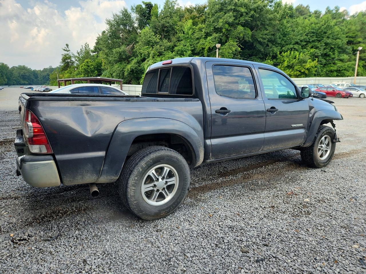 2010 Toyota Tacoma Double Cab Prerunner Gray vin: 3TMJU4GN3AM105423