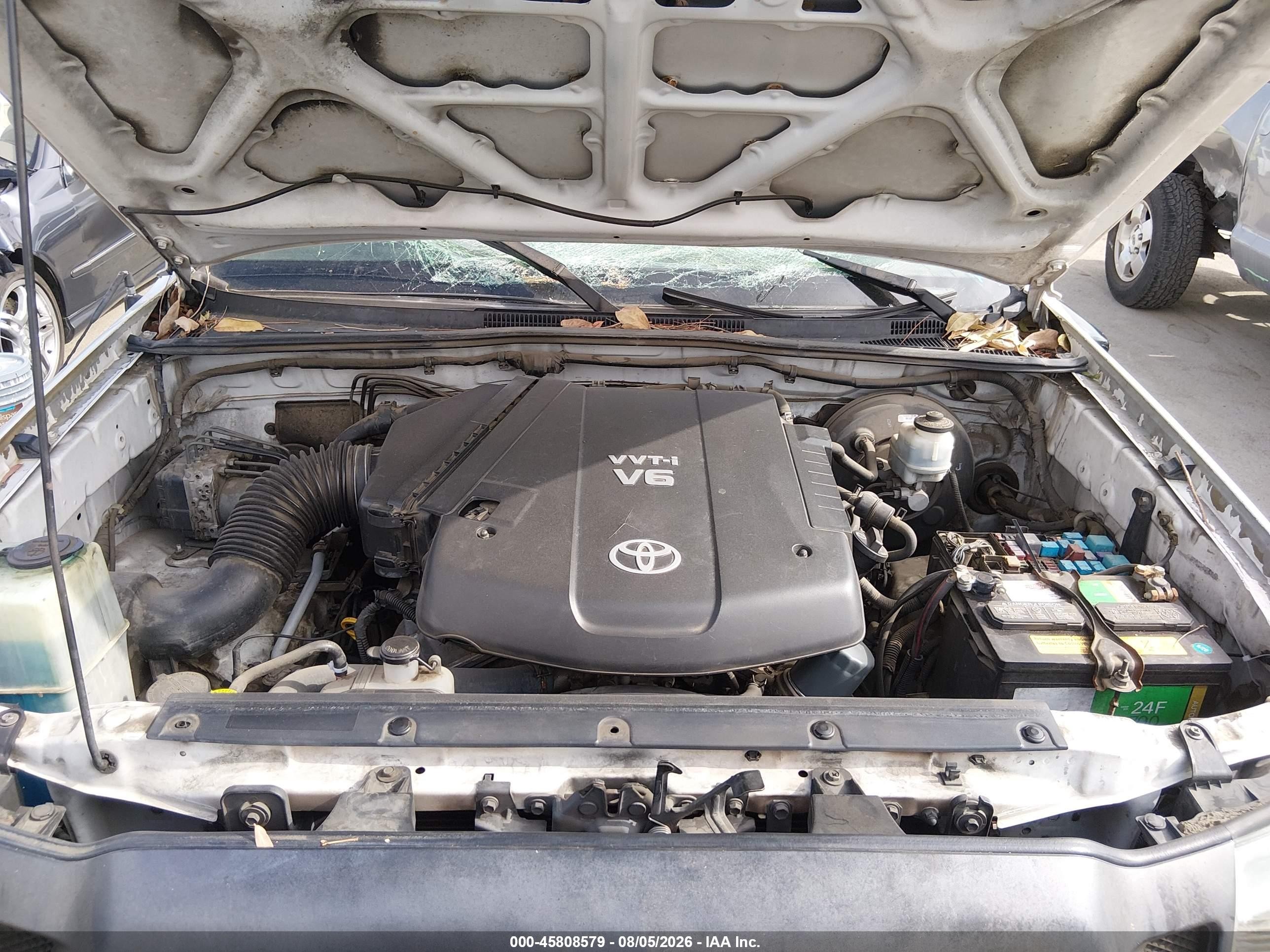 2011 Toyota Tacoma Prerunner V6 White vin: 3TMJU4GN3BM117380