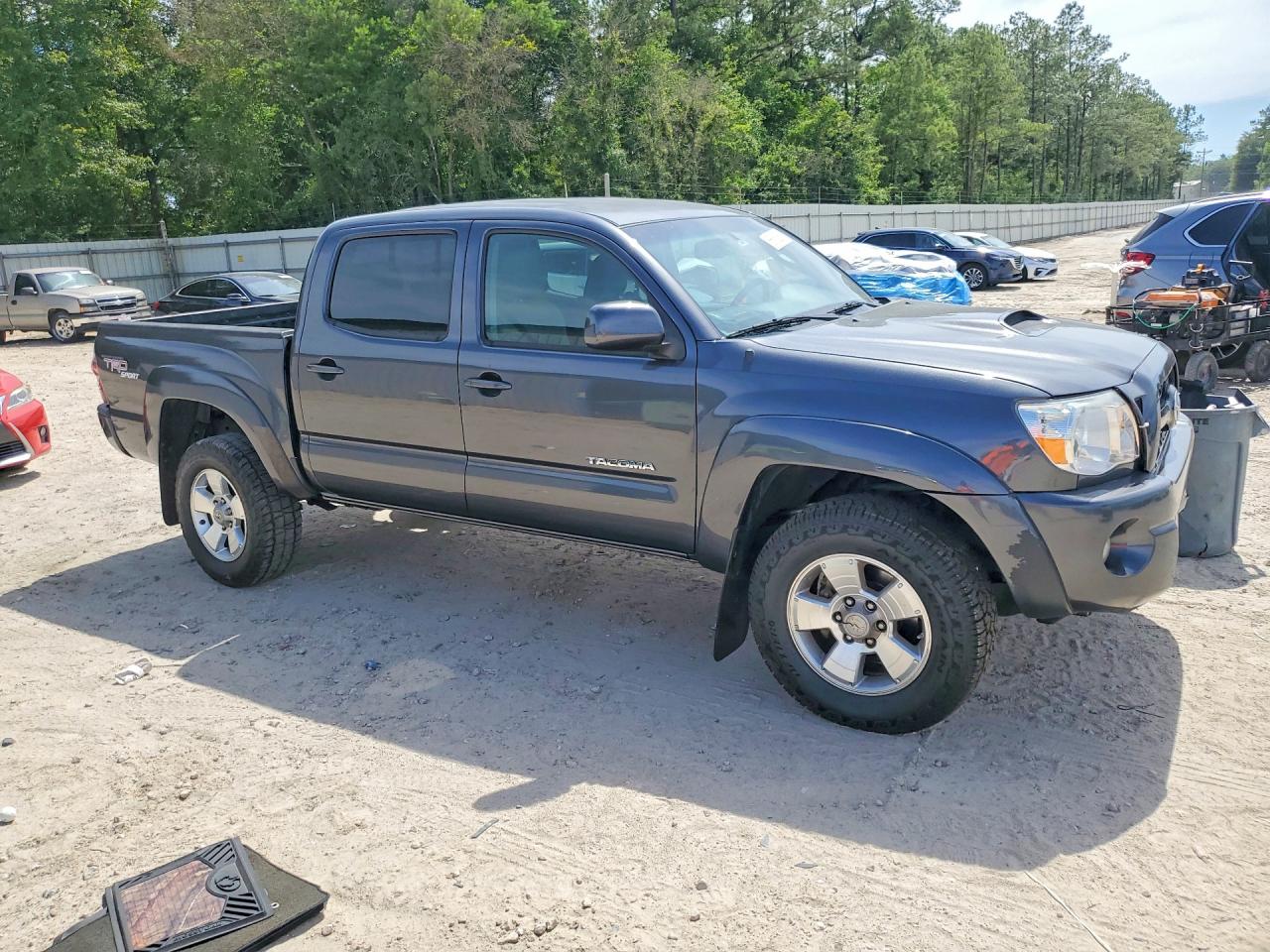 2011 Toyota Tacoma Double Cab Prerunner Серый vin: 3TMJU4GN3BM118769