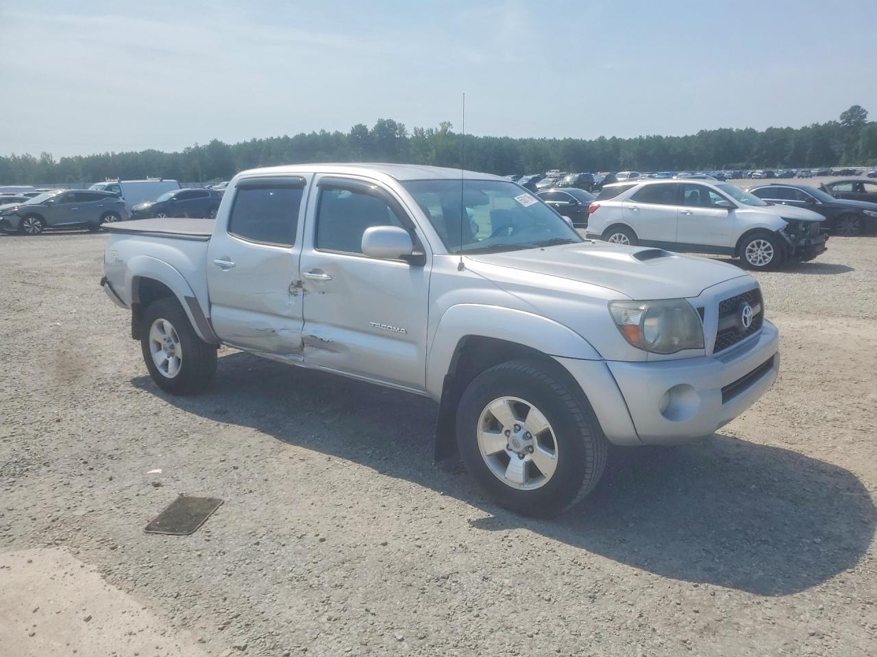 2011 Toyota Tacoma Double Cab Prerunner Серебряный vin: 3TMJU4GN3BM123728