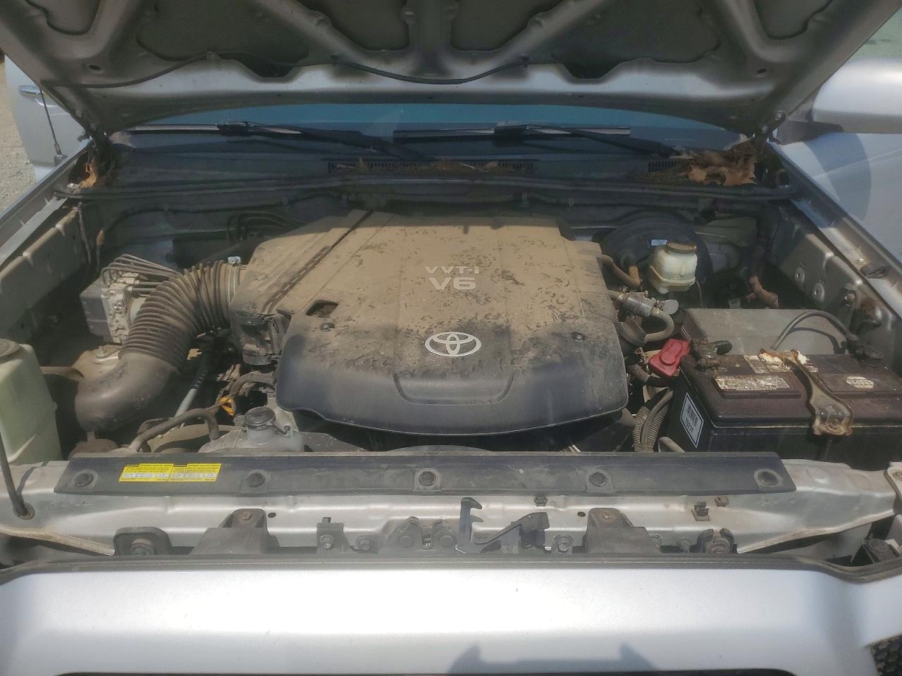 2011 Toyota Tacoma Double Cab Prerunner Серебряный vin: 3TMJU4GN3BM123728