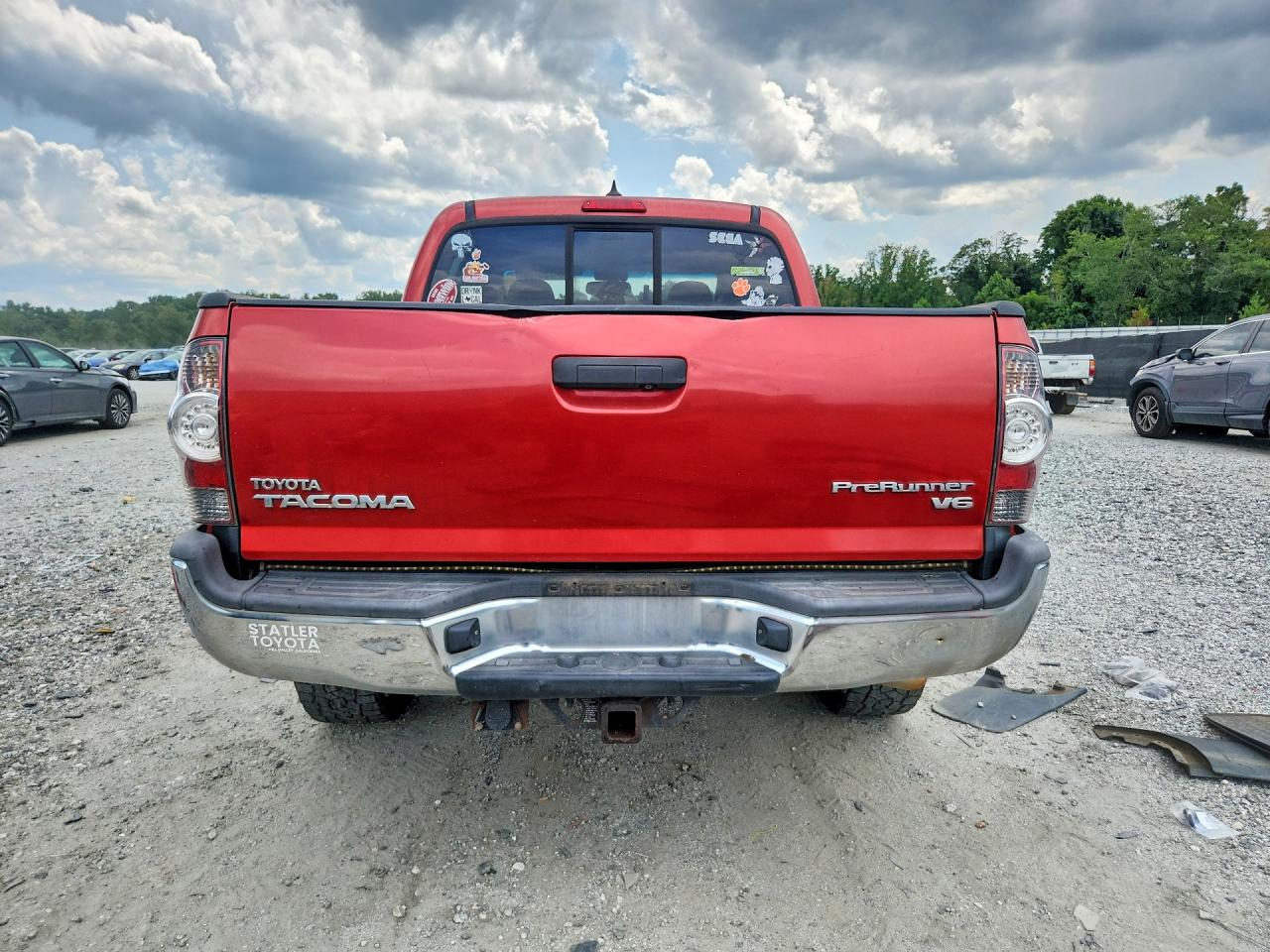 2012 Toyota Tacoma Double Cab Prerunner Red vin: 3TMJU4GN3CM134200
