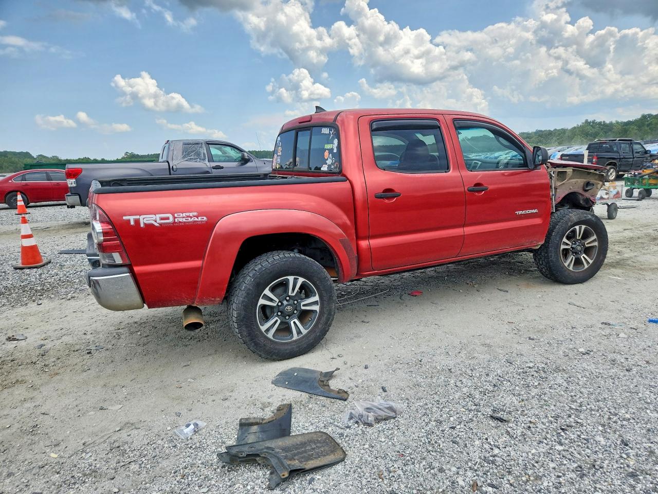 2012 Toyota Tacoma Double Cab Prerunner Red vin: 3TMJU4GN3CM134200