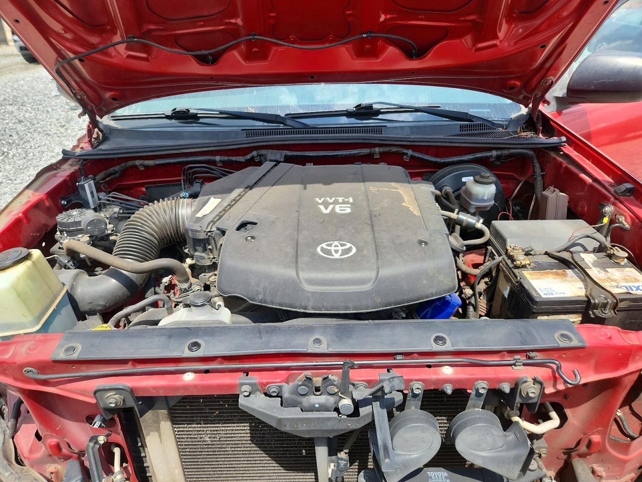 2012 Toyota Tacoma Double Cab Prerunner Red vin: 3TMJU4GN3CM134200