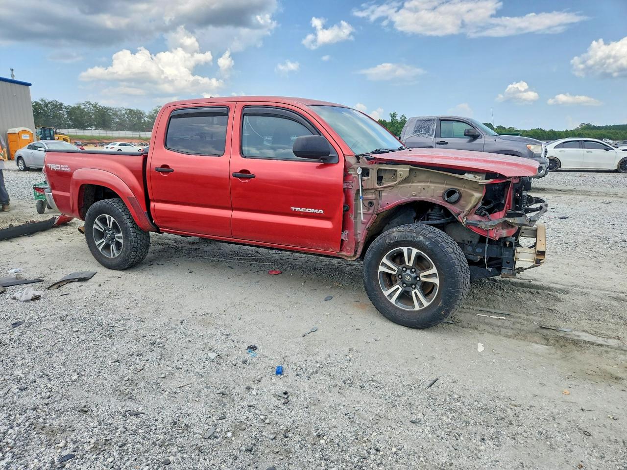 2012 Toyota Tacoma Double Cab Prerunner Red vin: 3TMJU4GN3CM134200