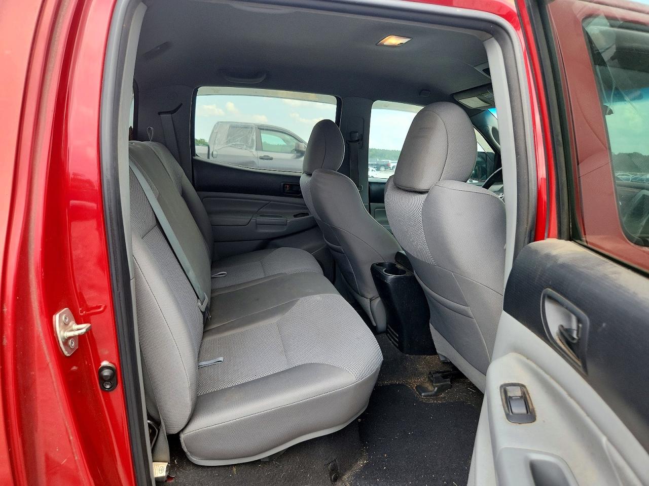 2012 Toyota Tacoma Double Cab Prerunner Red vin: 3TMJU4GN3CM134200