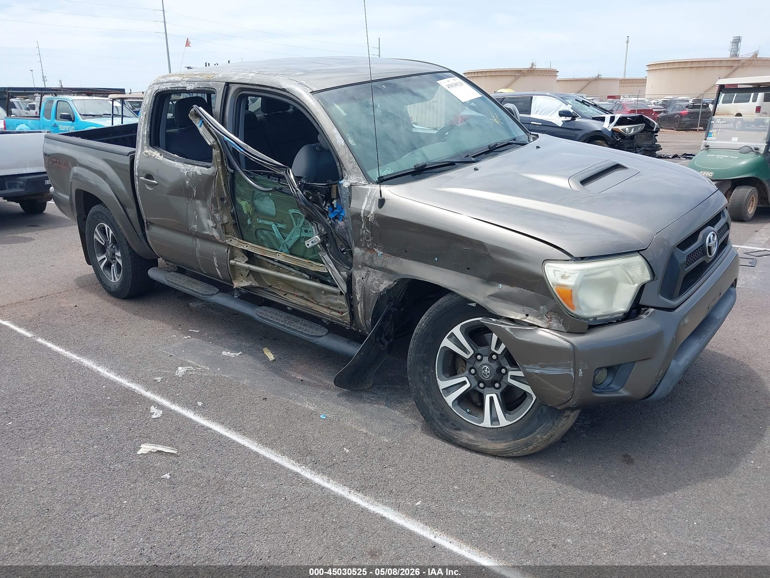 2014 Toyota Tacoma Prerunner V6 Коричневый vin: 3TMJU4GN3EM162159