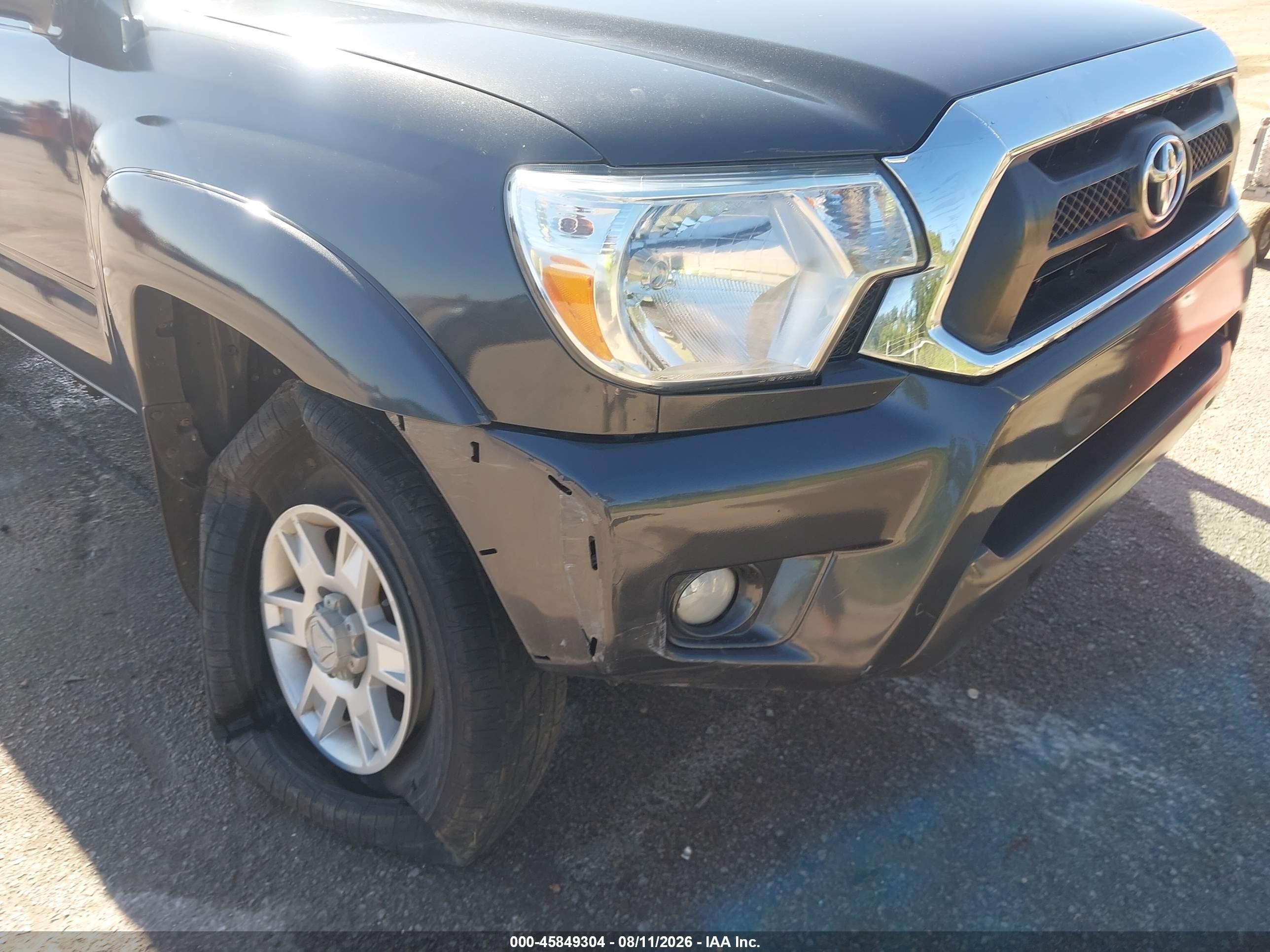 2014 Toyota Tacoma Prerunner V6 Gray vin: 3TMJU4GN3EM164283