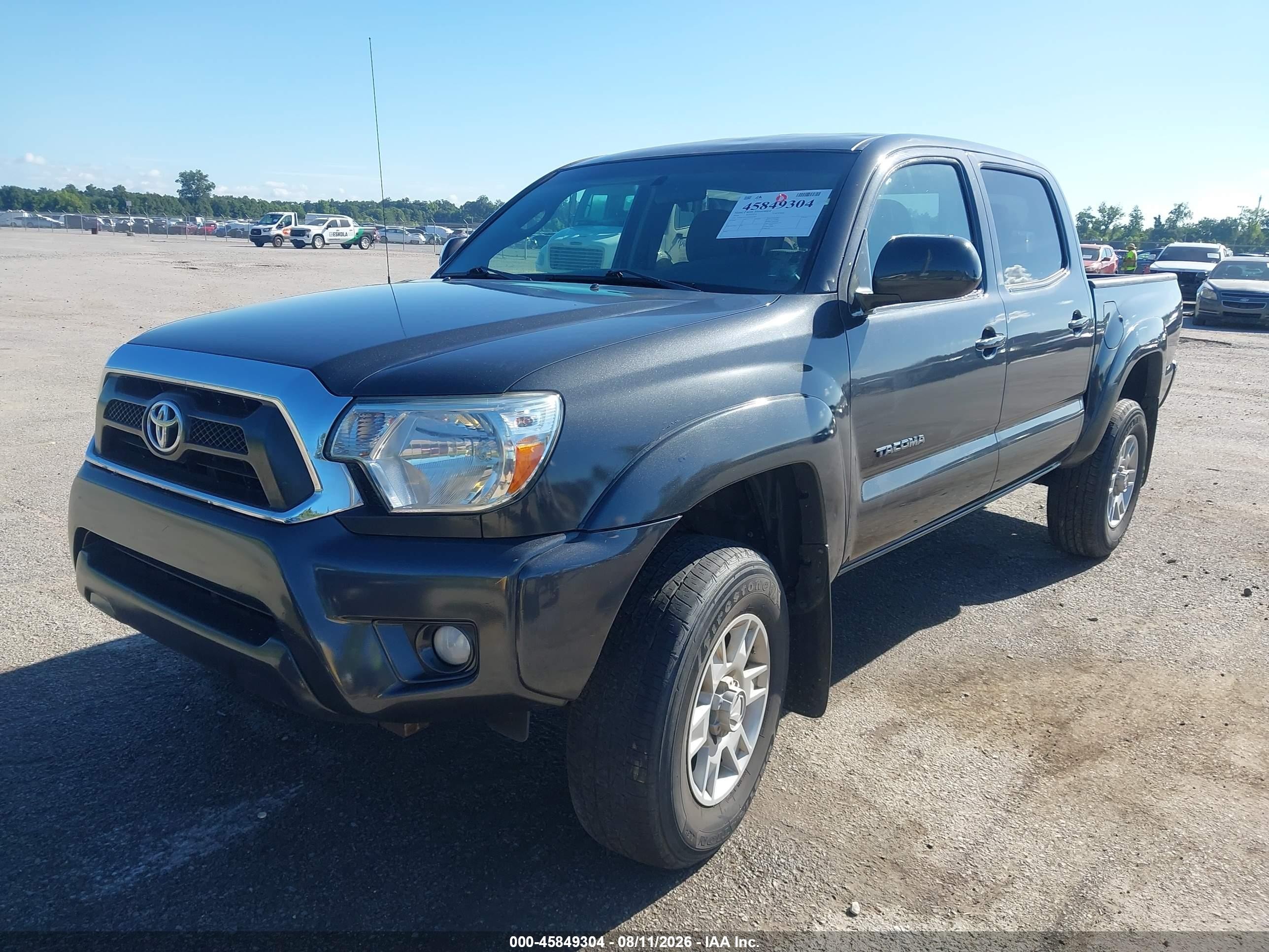 2014 Toyota Tacoma Prerunner V6 Gray vin: 3TMJU4GN3EM164283