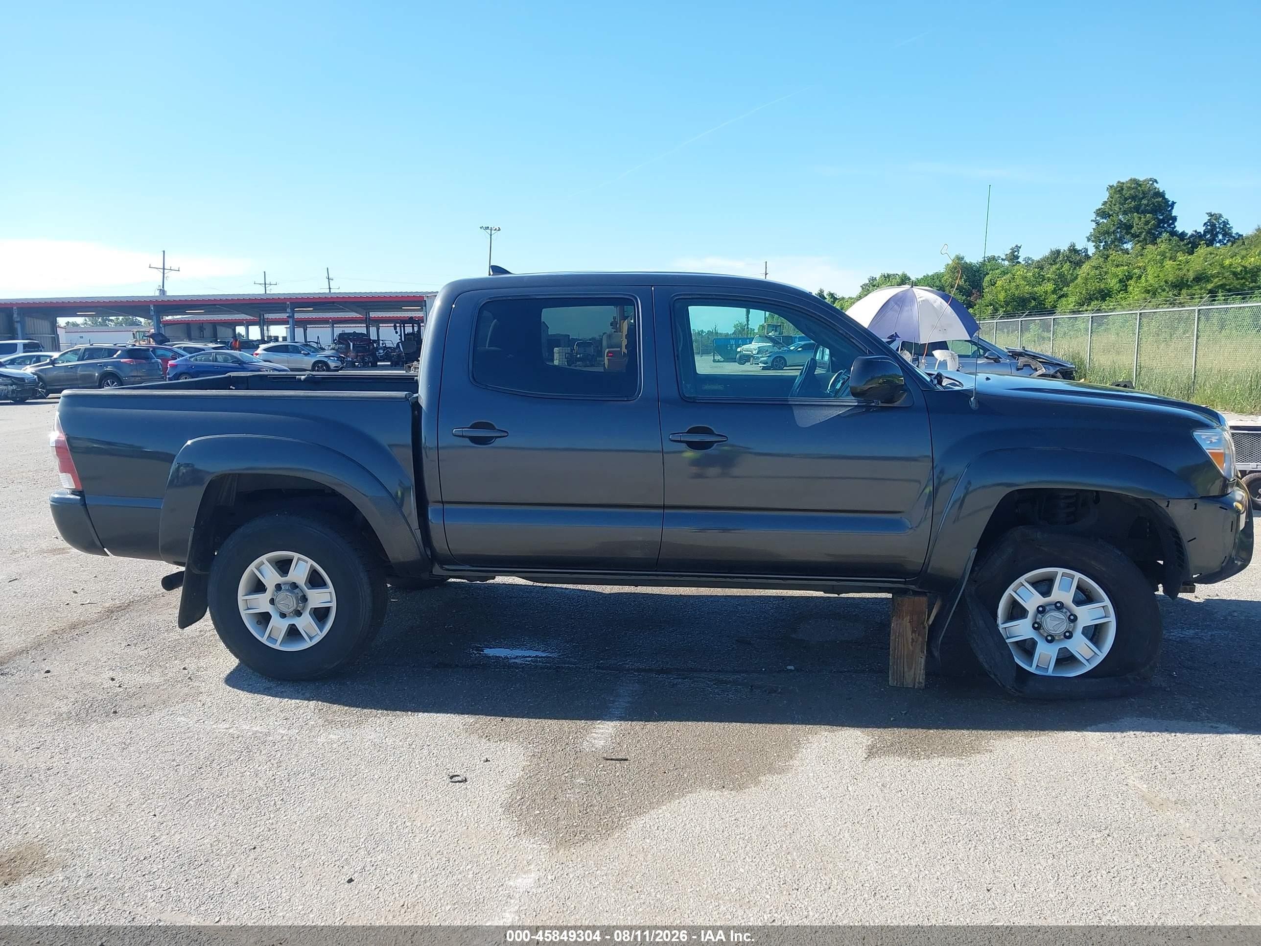 2014 Toyota Tacoma Prerunner V6 Gray vin: 3TMJU4GN3EM164283