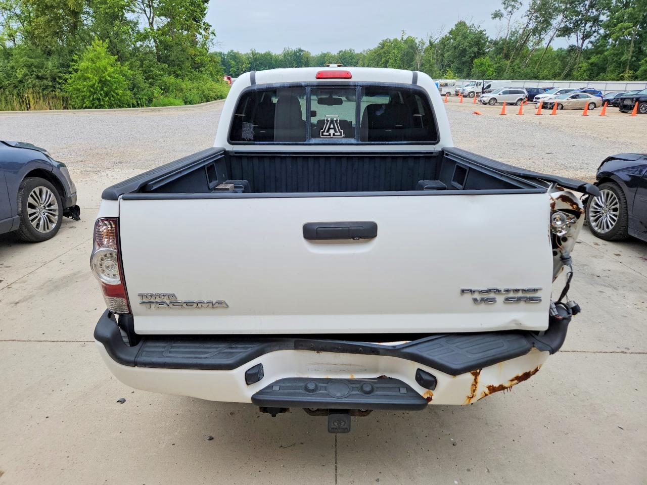 2010 Toyota Tacoma Double Cab Prerunner White vin: 3TMJU4GN4AM102787