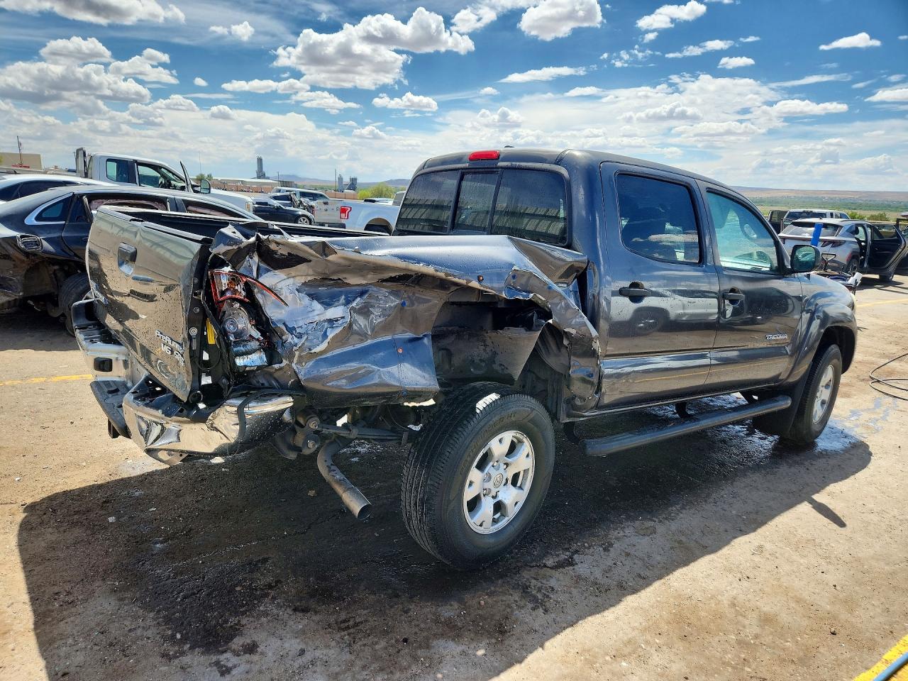 2011 Toyota Tacoma Double Cab Prerunner Серый vin: 3TMJU4GN4BM115282