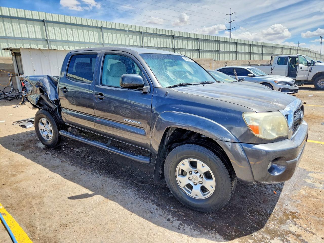 2011 Toyota Tacoma Double Cab Prerunner Серый vin: 3TMJU4GN4BM115282
