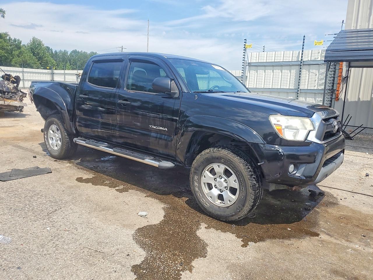 2012 Toyota Tacoma Double Cab Prerunner Black vin: 3TMJU4GN4CM128678